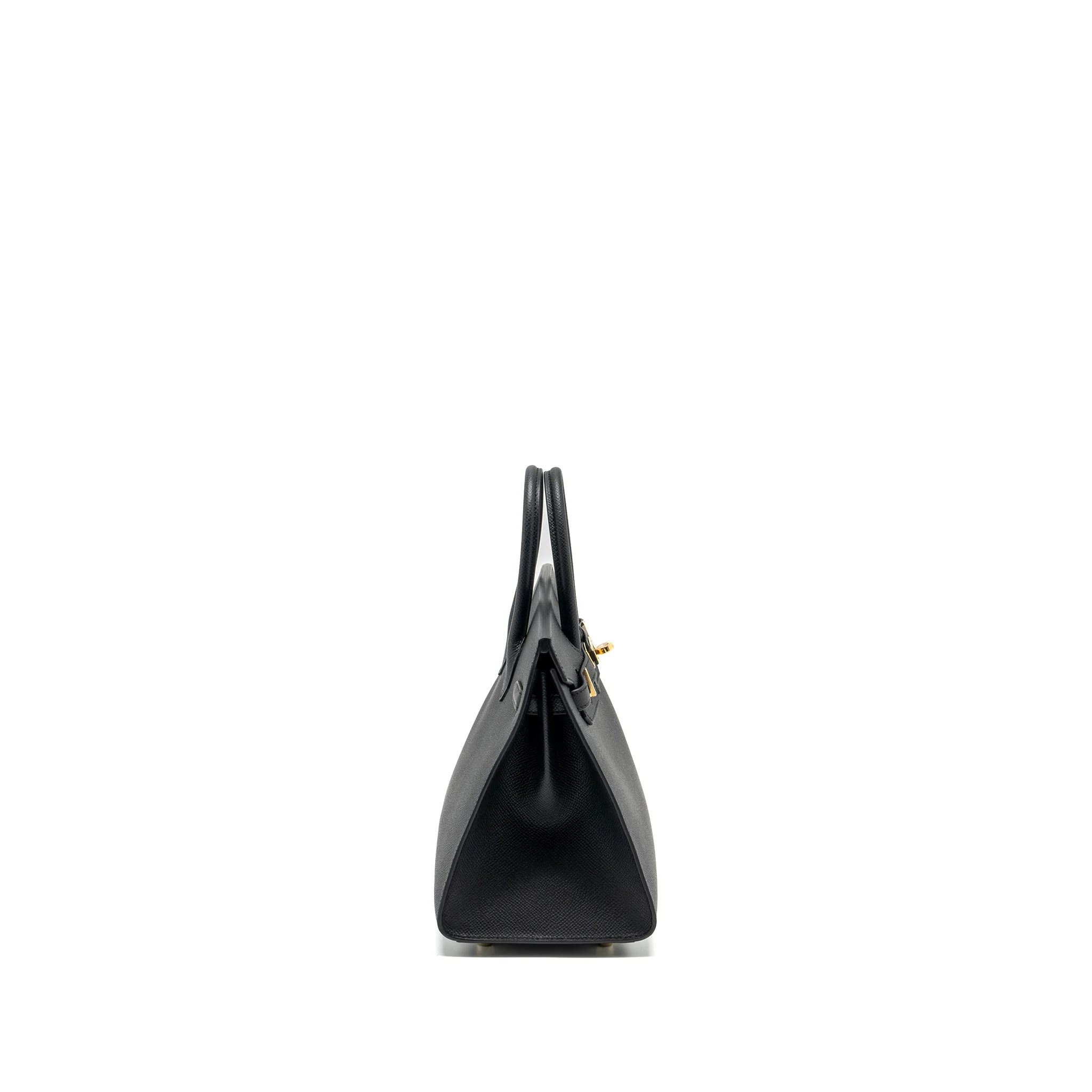 Hermes Birkin 25 Sellier Epsom Black GHW Stamp W - Image 3
