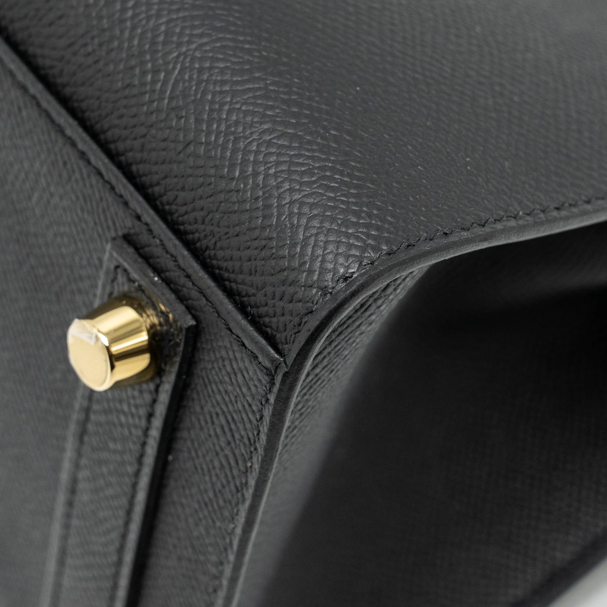 Hermes Birkin 25 Sellier Epsom Black GHW Stamp W - Image 9