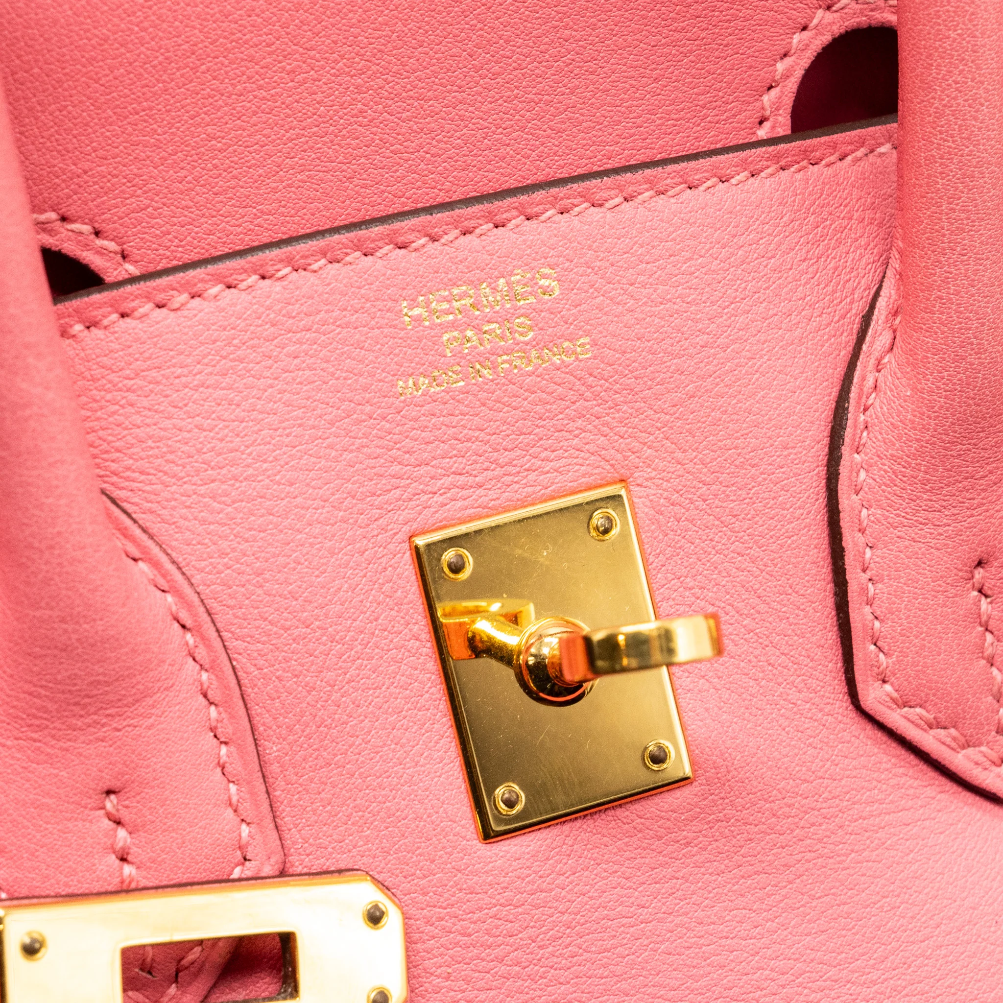 Hermes birkin25 swift rose azalee GHW stamp X - Image 13