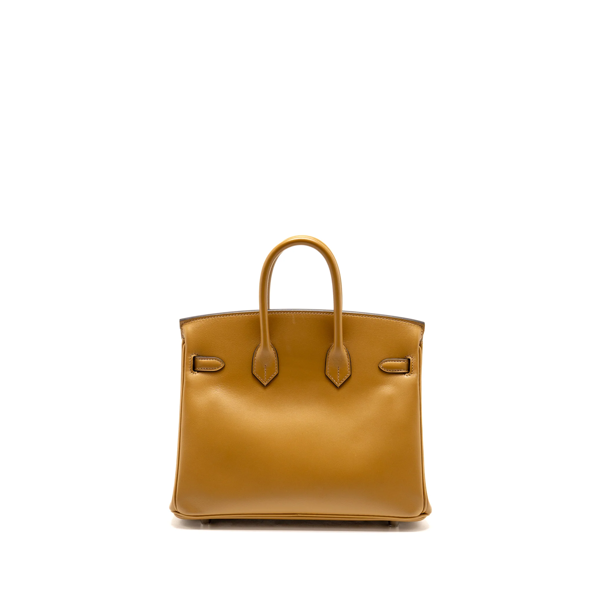Hermes Birkin 25 Tadelakt Leather Poussiere SHW Stamp U - Image 2