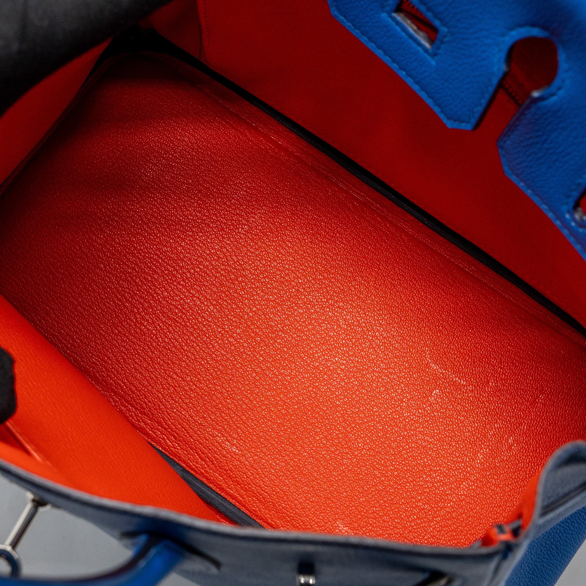 Hermes Birkin 25 Taurillon Novello I7 Blue Zellige SHW stamp Y - Image 18