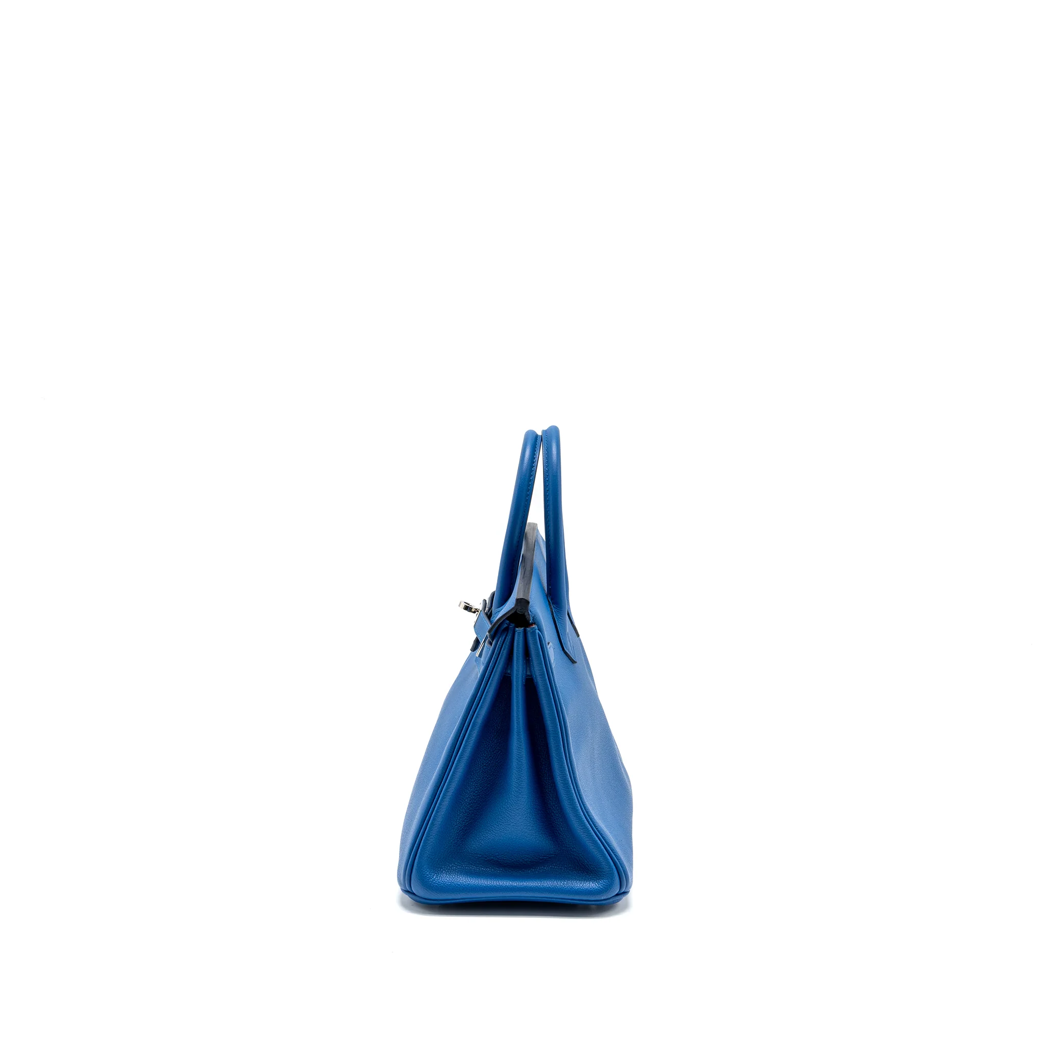 Hermes Birkin 25 Taurillon Novello I7 Blue Zellige SHW stamp Y - Image 3