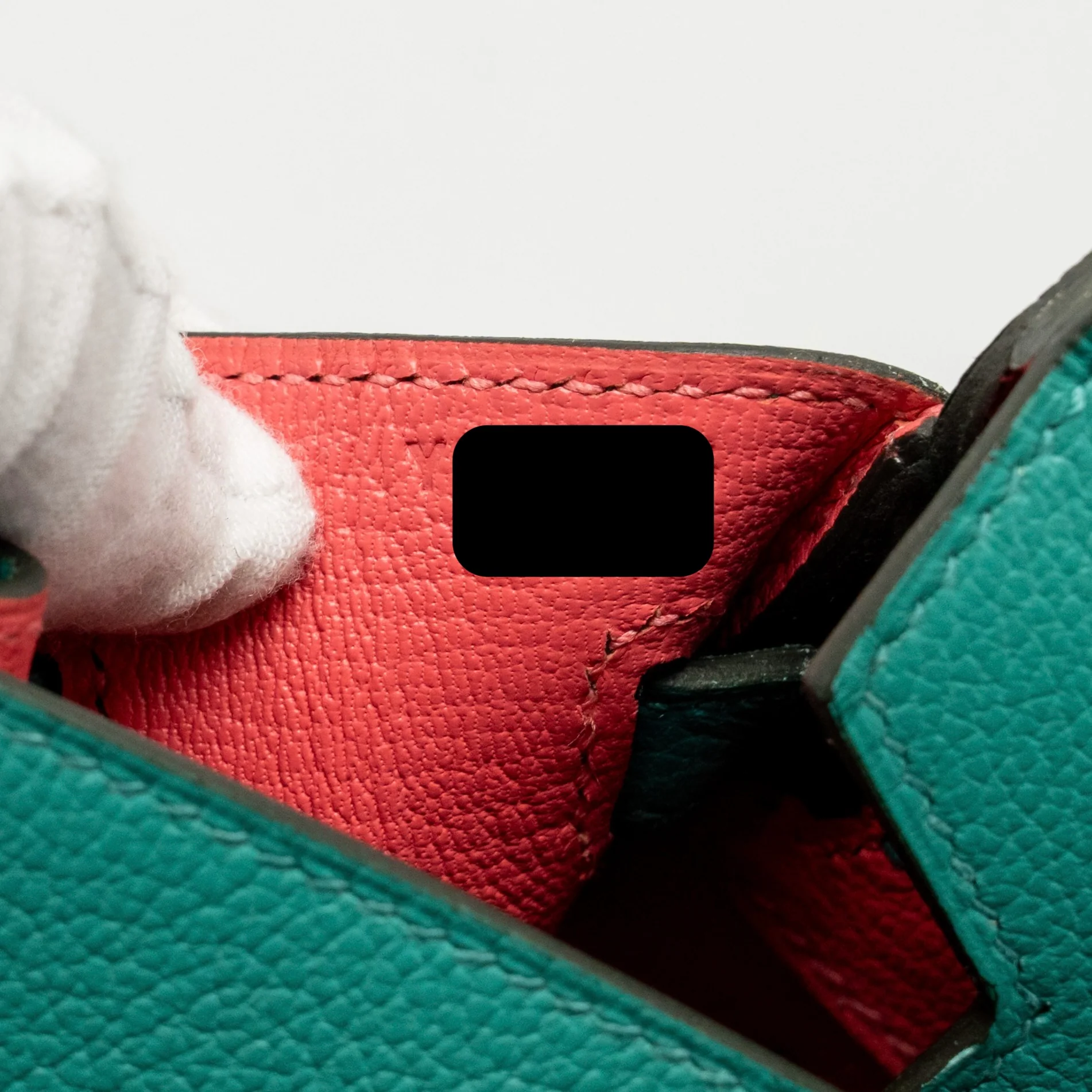 Hermes Birkin 25 Taurillon Novello Vert Verona/Rose Lipstick SHW Stamp Y - Image 18