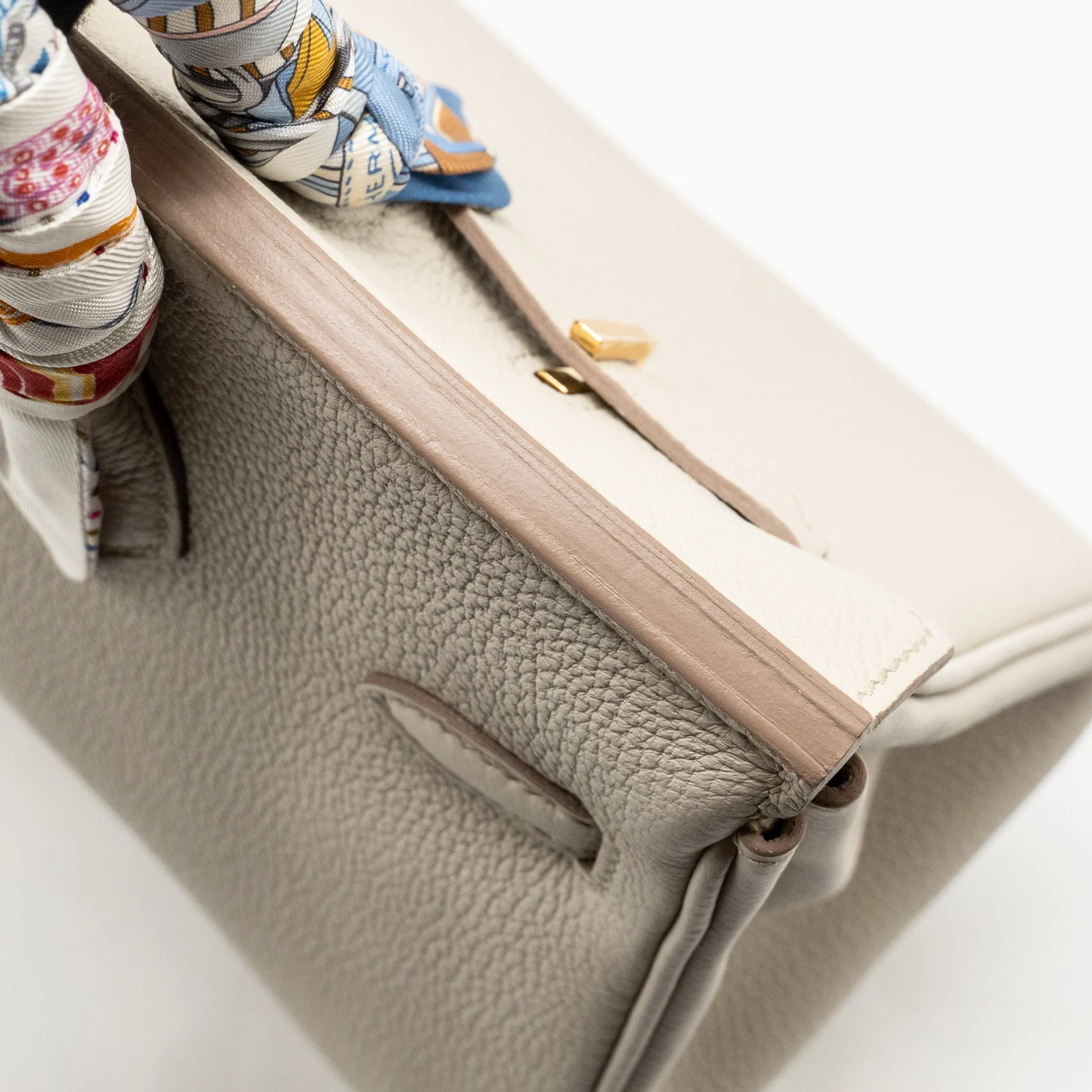 Hermes Birkin 25 Togo 8L Beton GHW Stamp B - Image 13