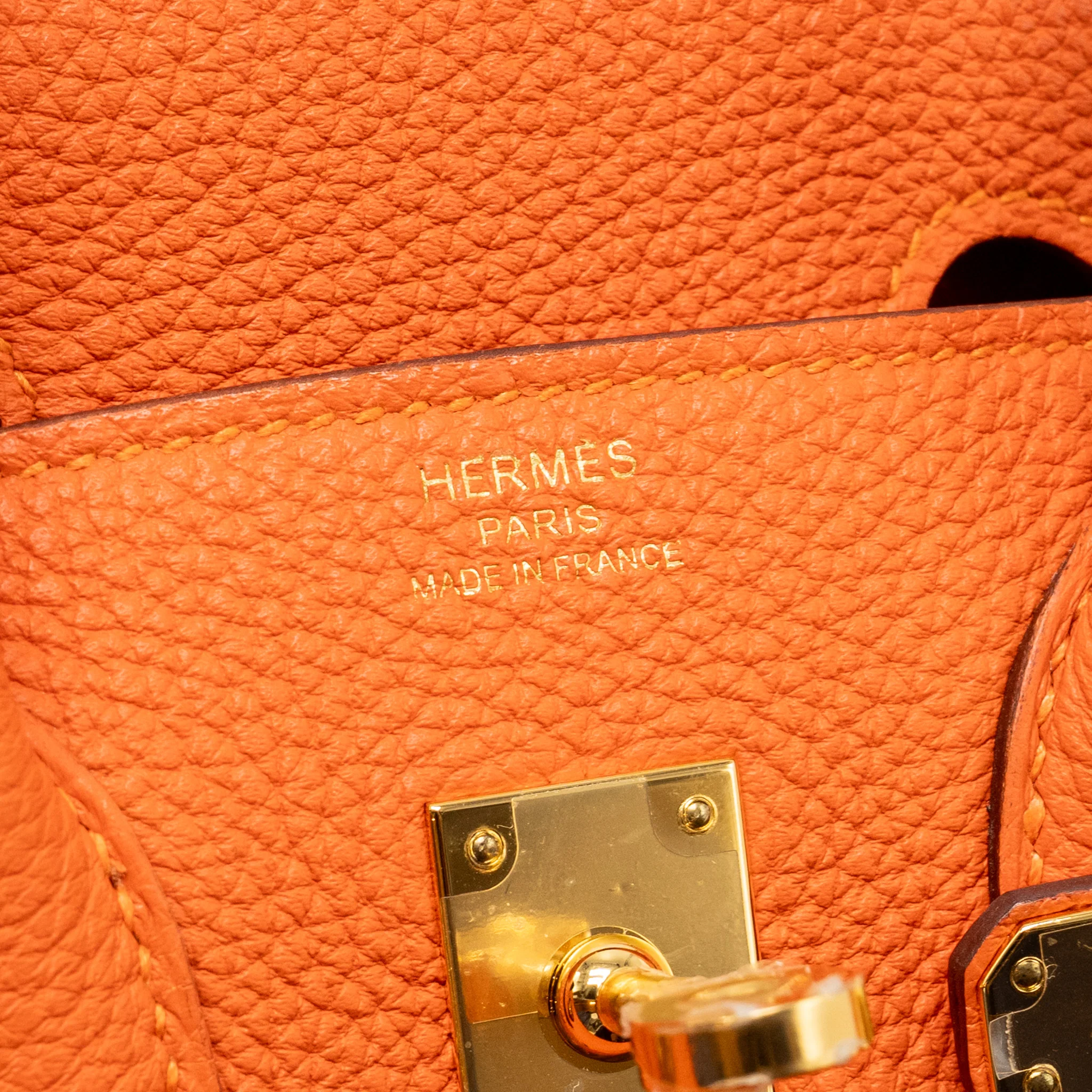 Hermes Birkin 25 Togo 9J Feu GHW Stamp Y - Image 15