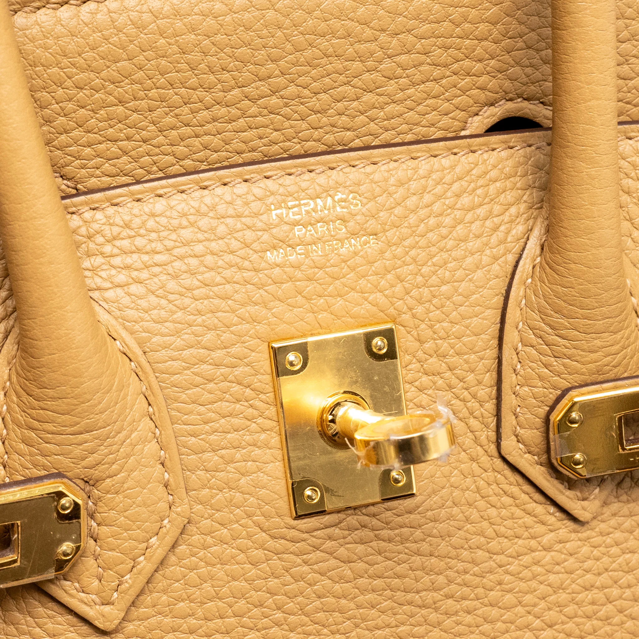 Hermes Birkin 25 Togo Biscuit GHW Stamp U - Image 16