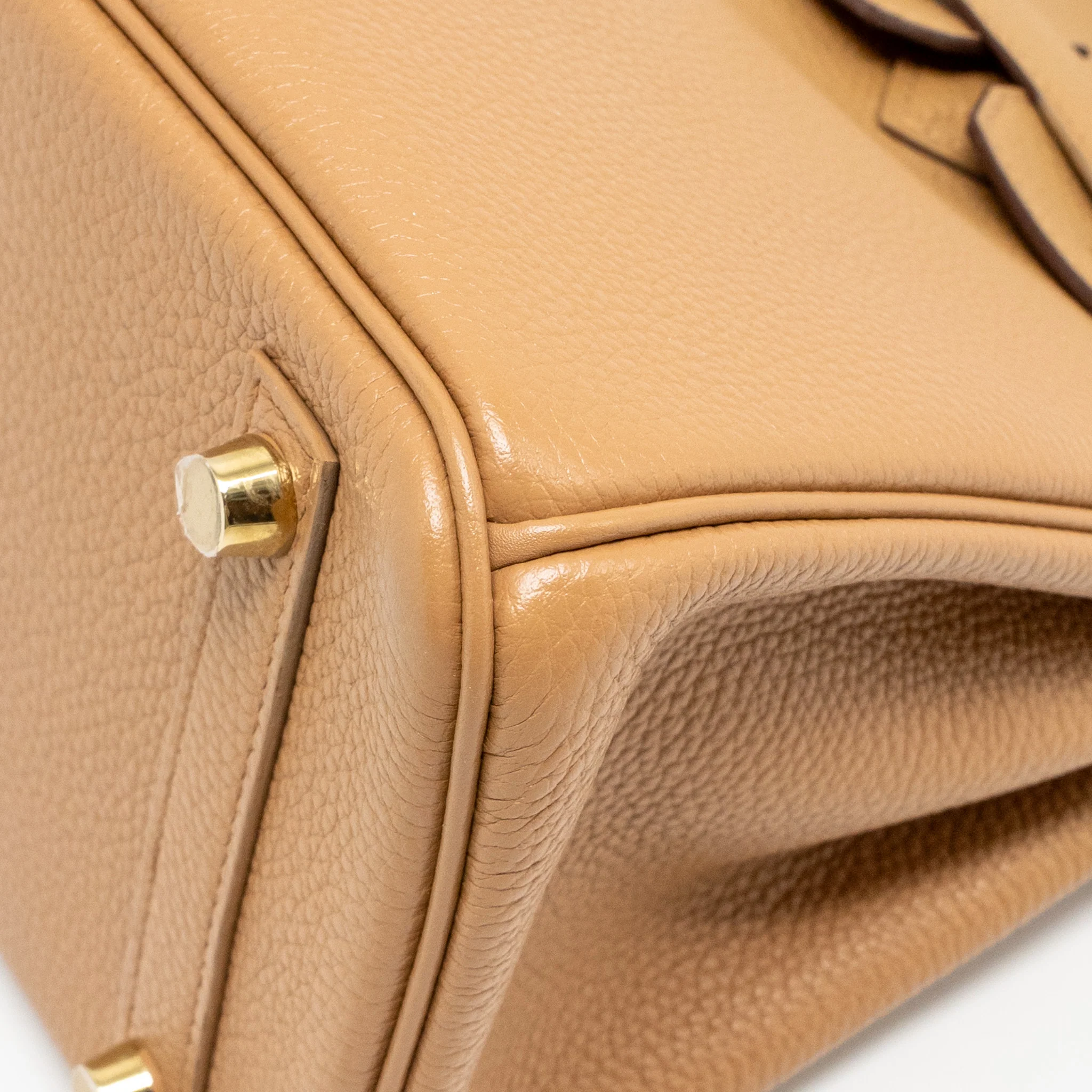 Hermes Birkin 25 Togo Biscuit GHW Stamp U - Image 9