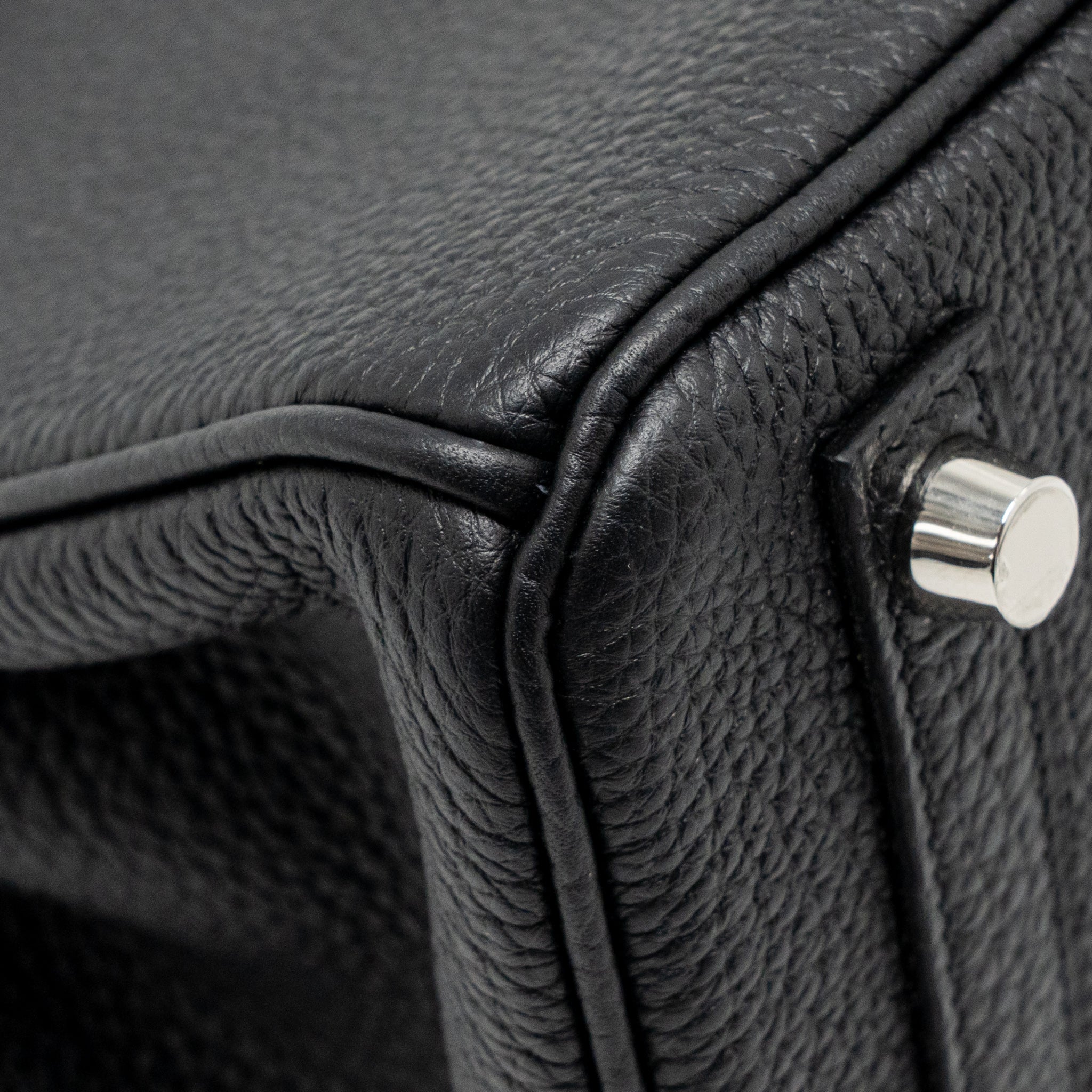 Hermes Birkin 25 togo black SHW stamp K - Image 11