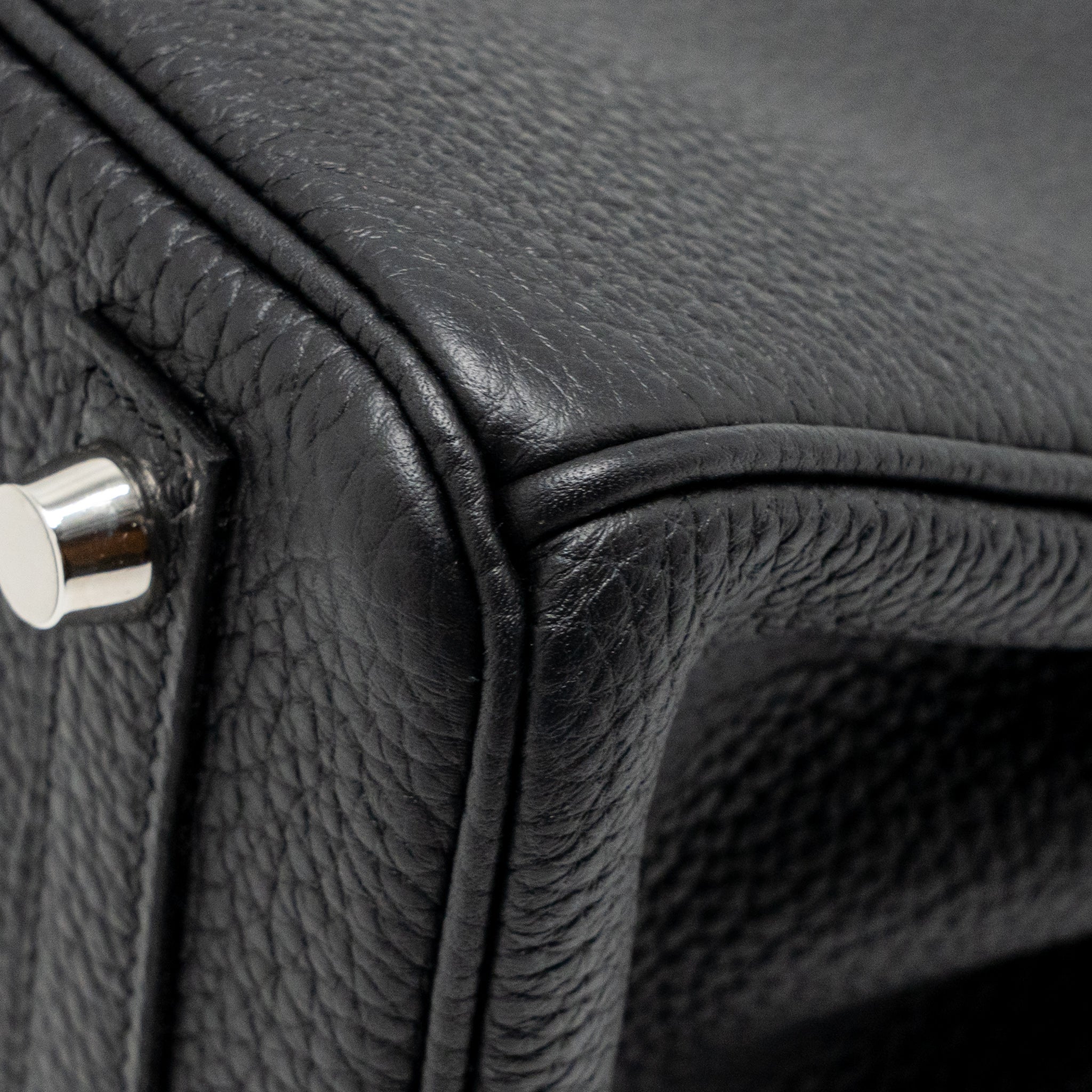 Hermes Birkin 25 togo black SHW stamp K - Image 12