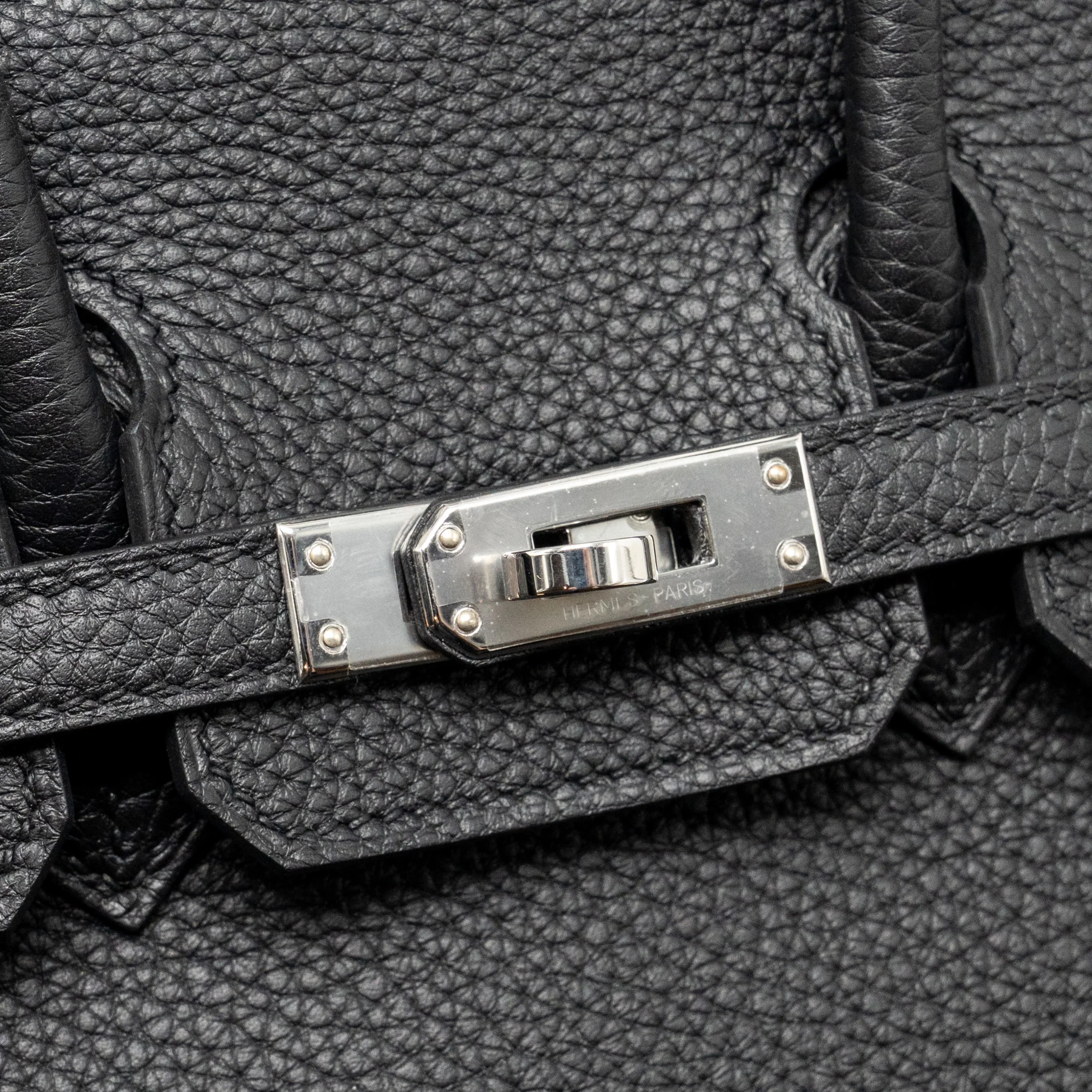 Hermes Birkin 25 togo black SHW stamp K - Image 14