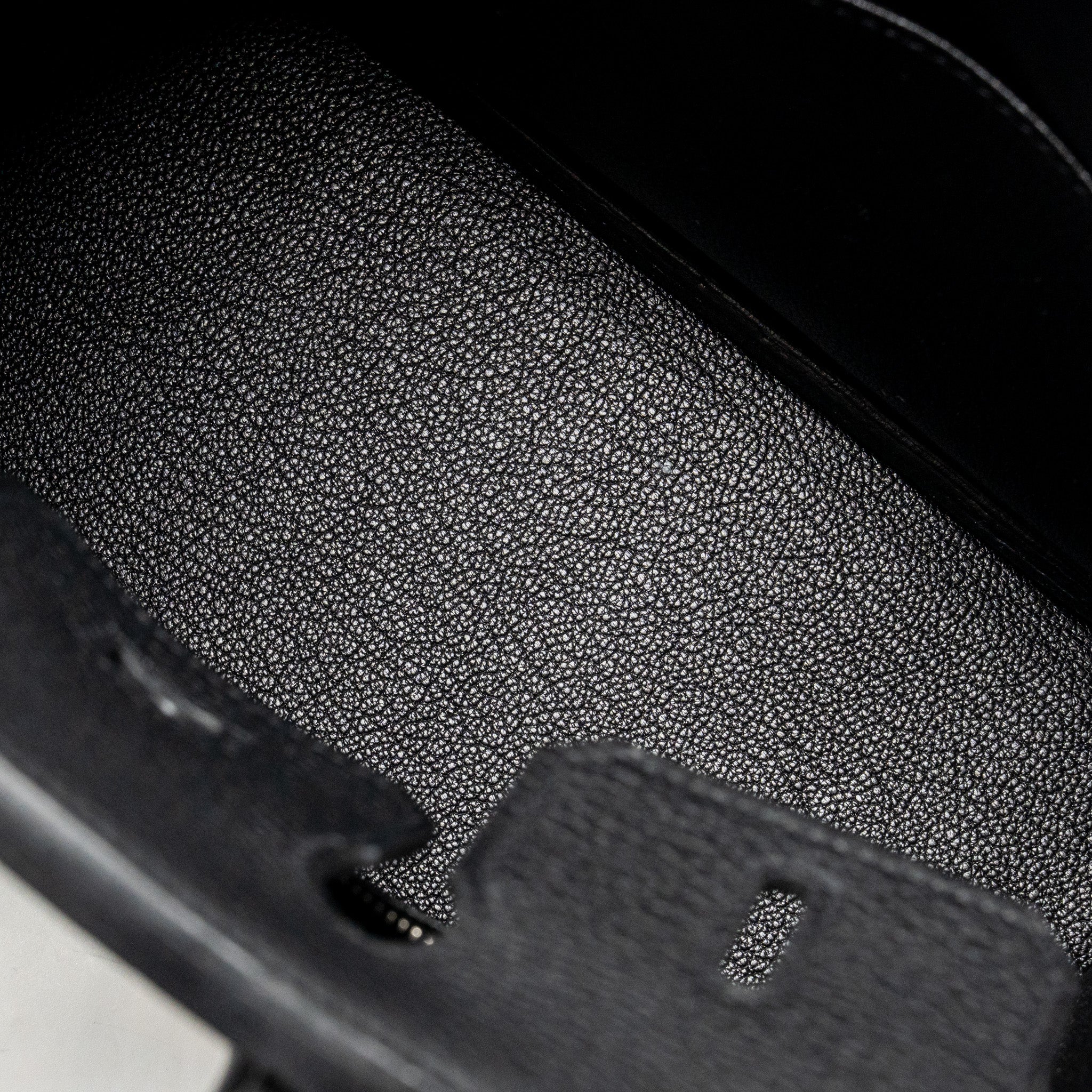 Hermes Birkin 25 togo black SHW stamp K - Image 16