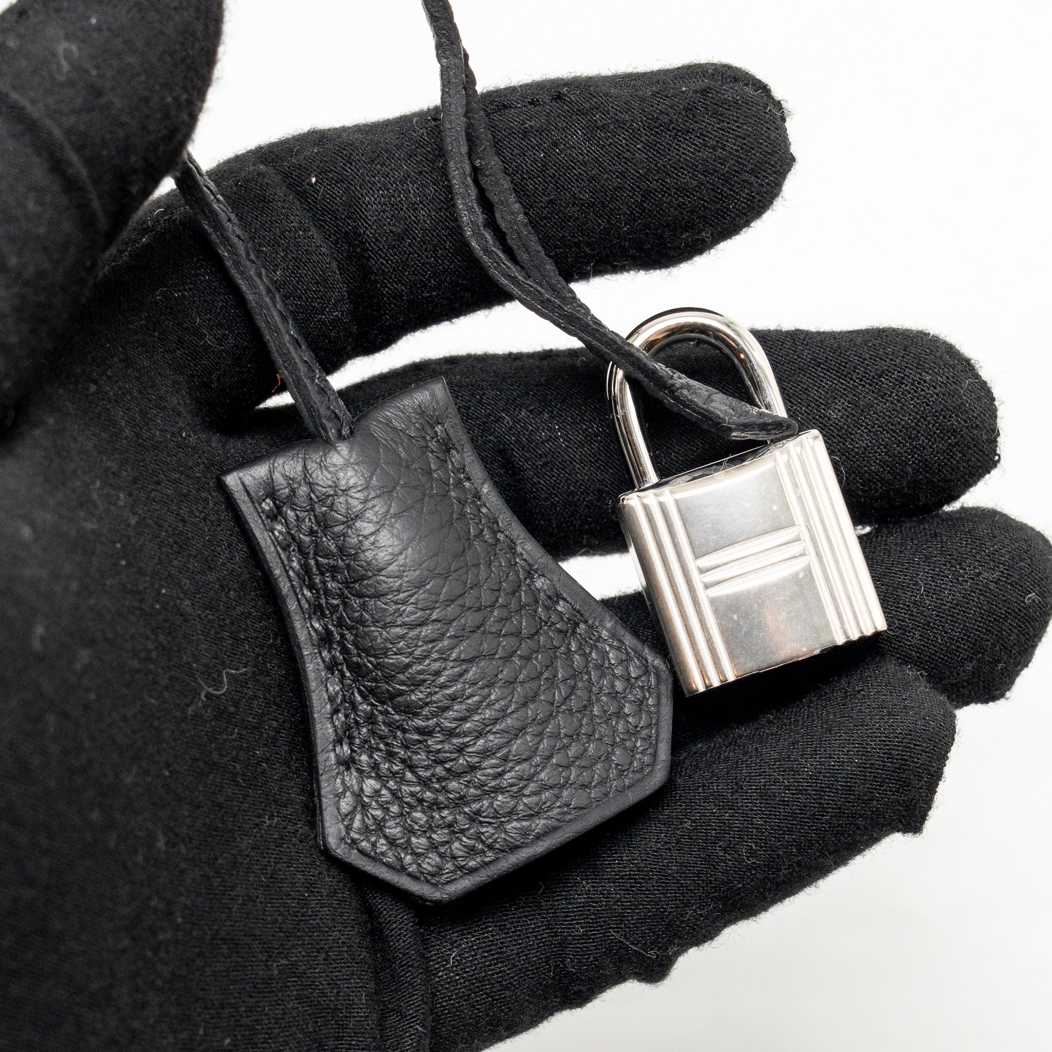 Hermes Birkin 25 togo black SHW stamp K - Image 18