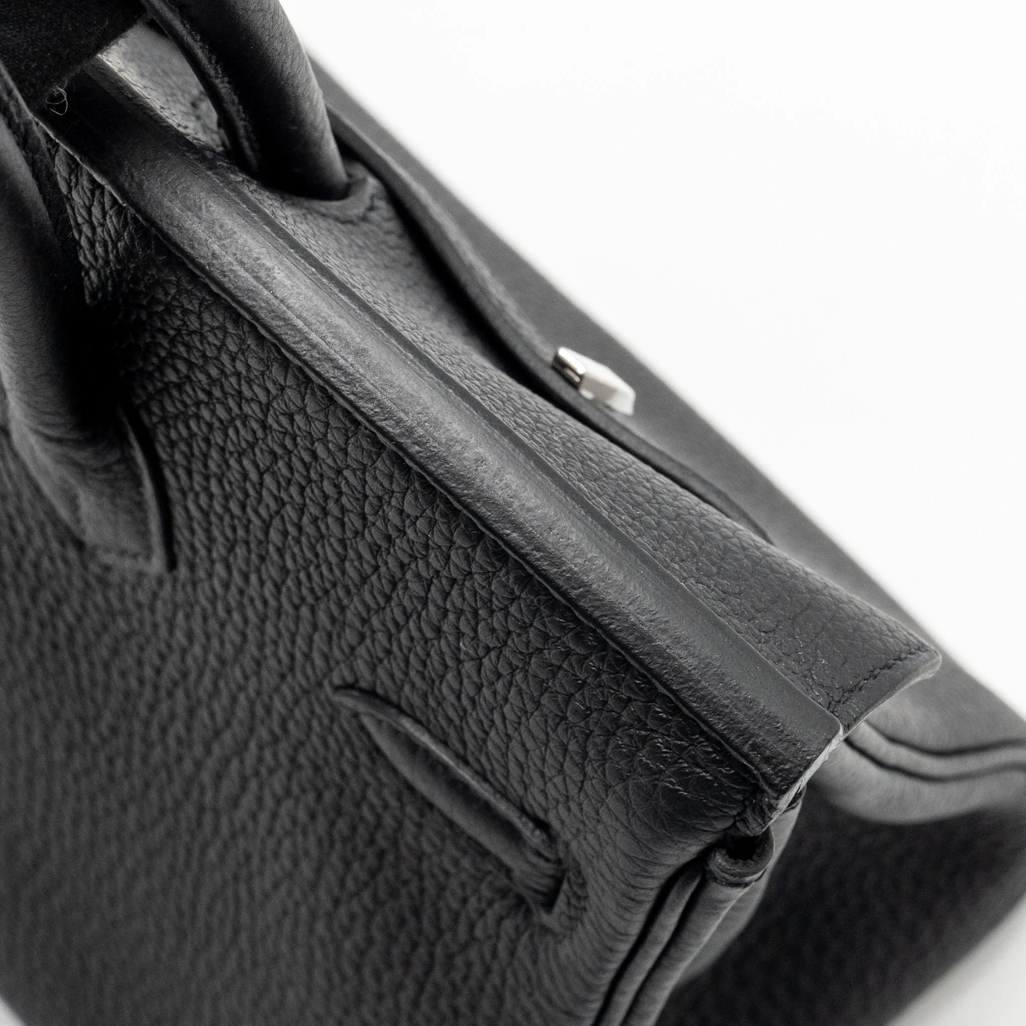 Hermes Birkin 25 togo black SHW Stamp K - Image 14