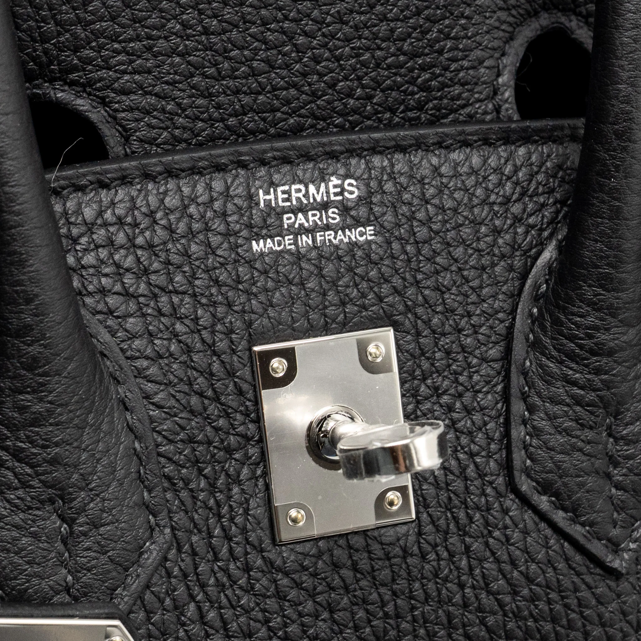 Hermes Birkin 25 togo black SHW Stamp K - Image 16