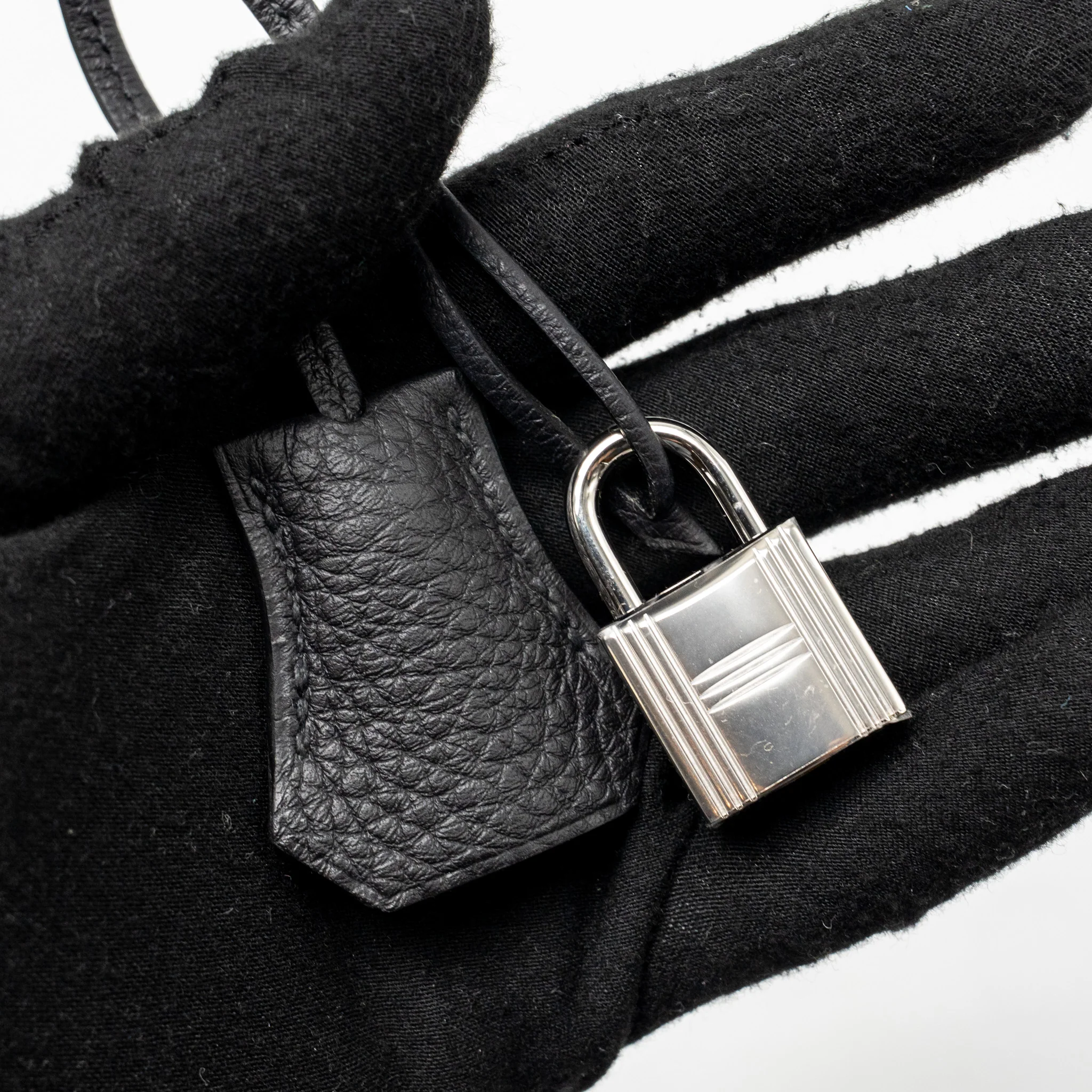 Hermes Birkin 25 togo black SHW Stamp K - Image 19