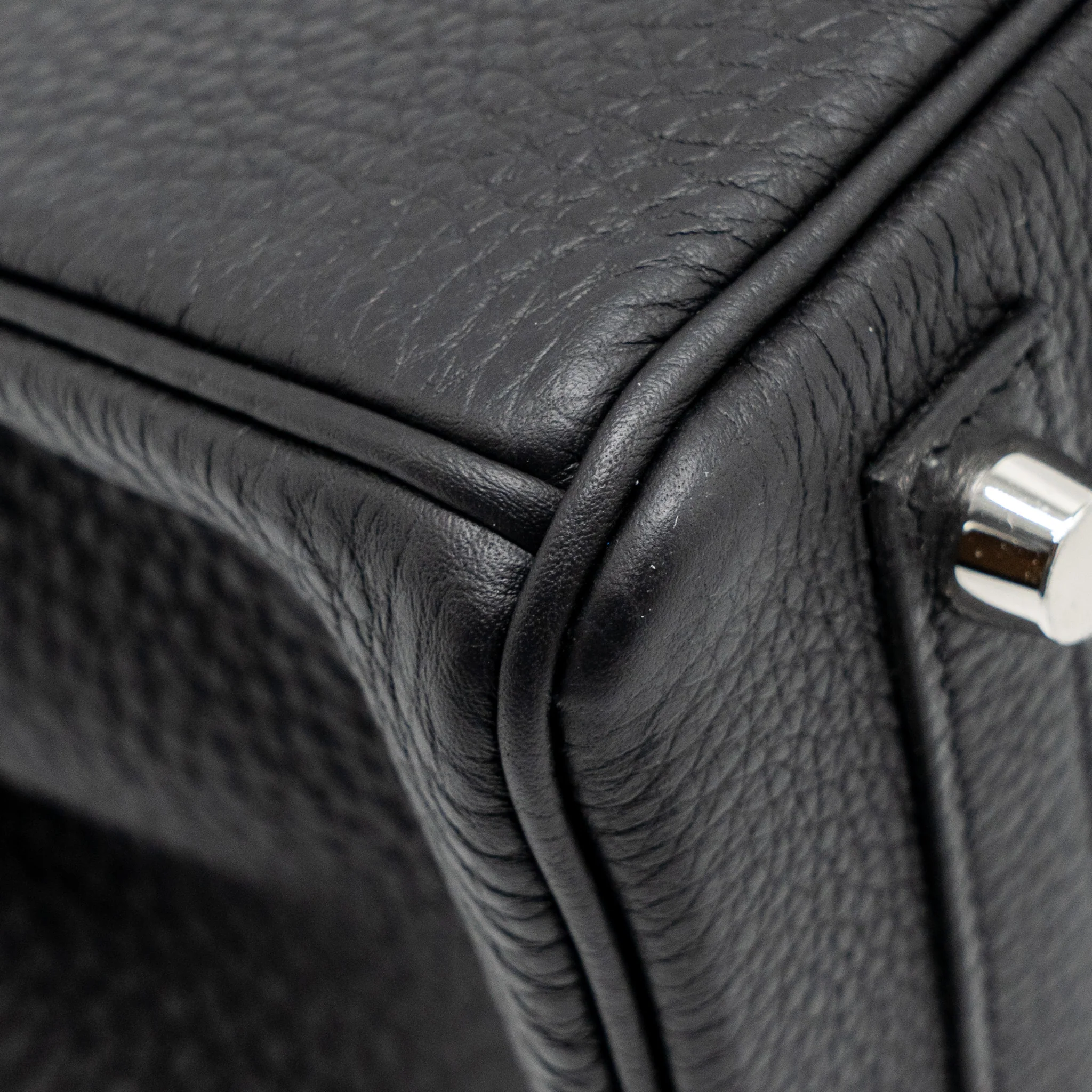 Hermes Birkin 25 togo black SHW Stamp K - Image 8