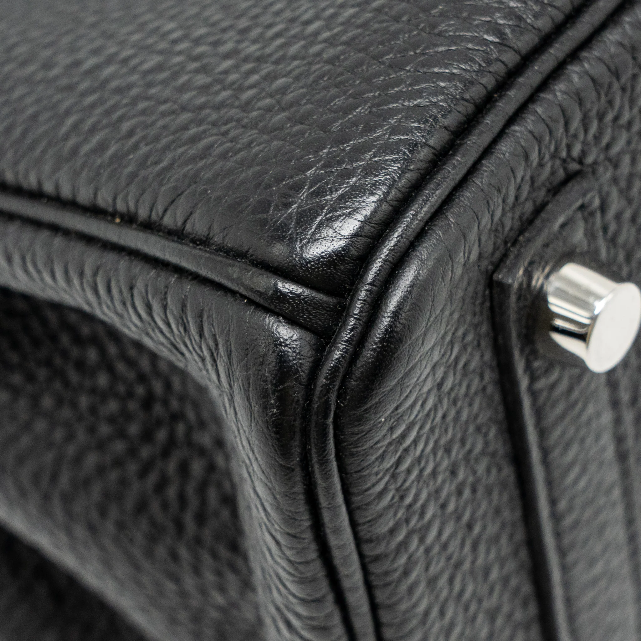 Hermes Birkin 25 Togo Black SHW Stamp Y - Image 8