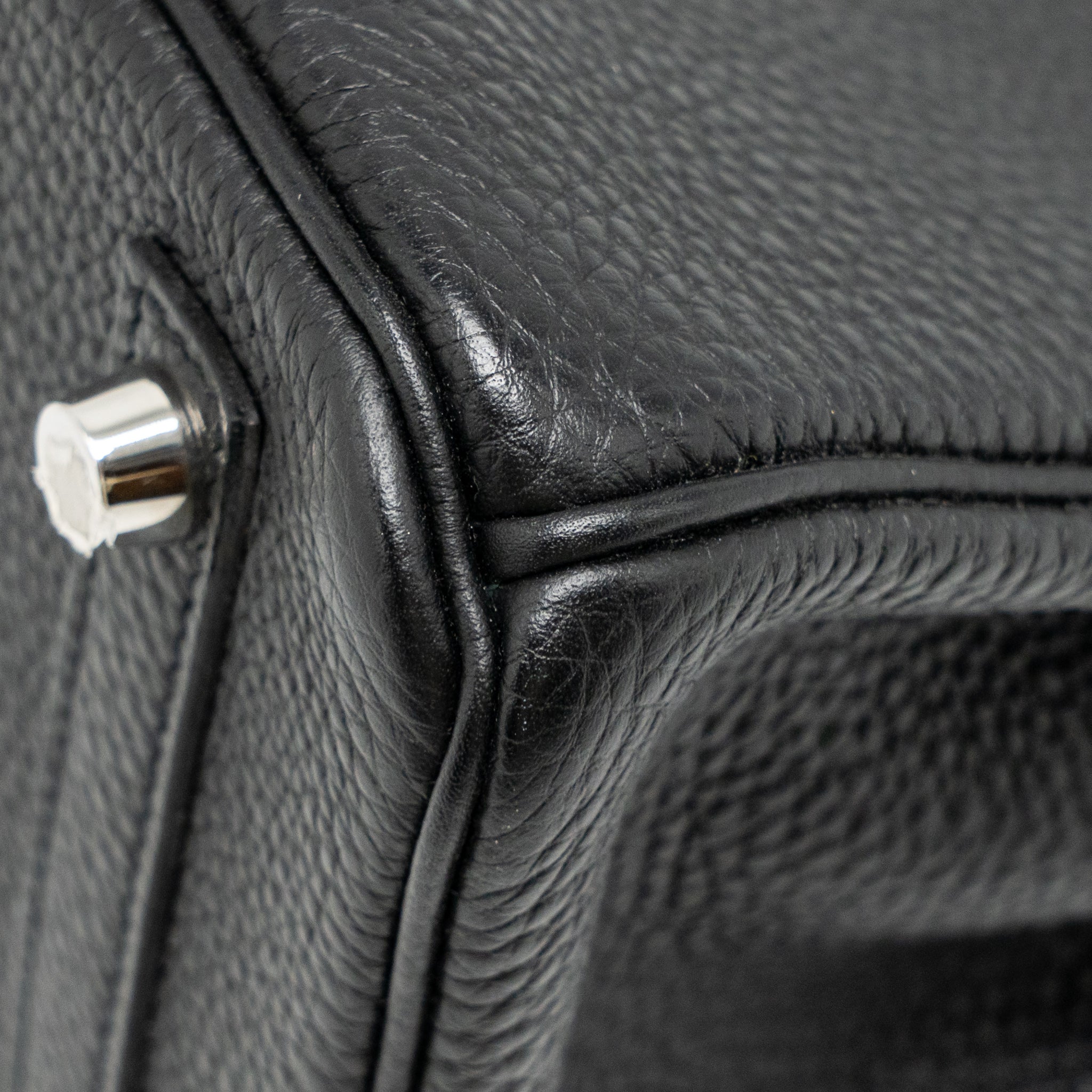 Hermes Birkin 25 Togo Black SHW Stamp Y - Image 9