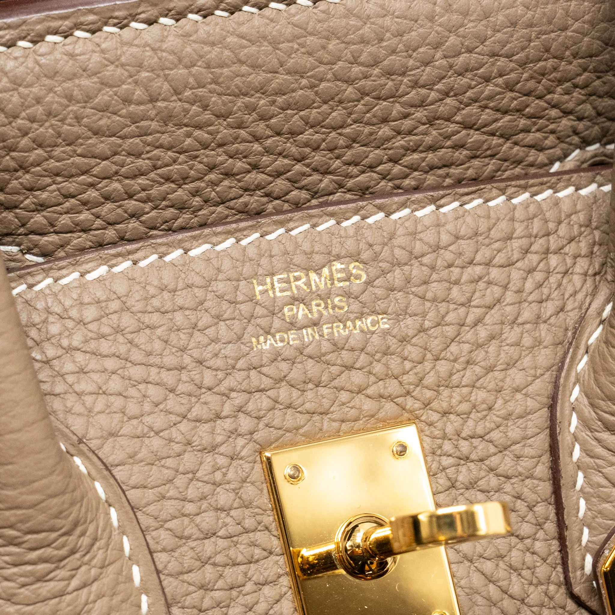 Hermes Birkin 25 togo etoupe GHW stamp A - Image 15