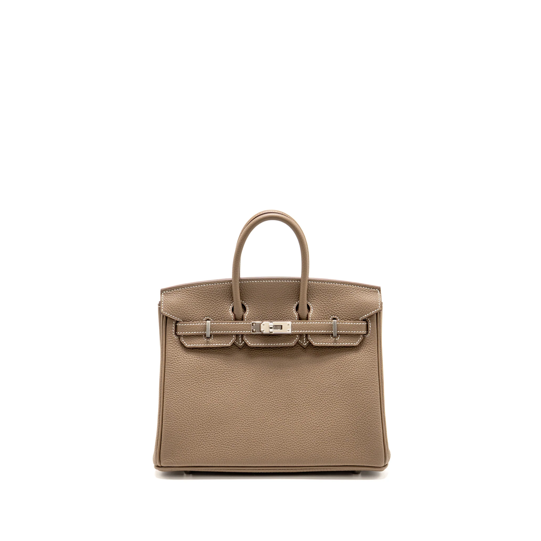 Hermes Birkin 25 Togo Etoupe SHW Stamp U