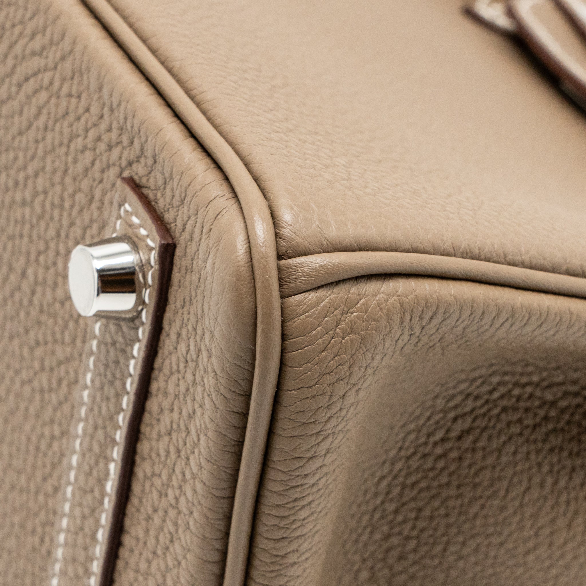 Hermes Birkin 25 Togo Etoupe SHW Stamp U - Image 10
