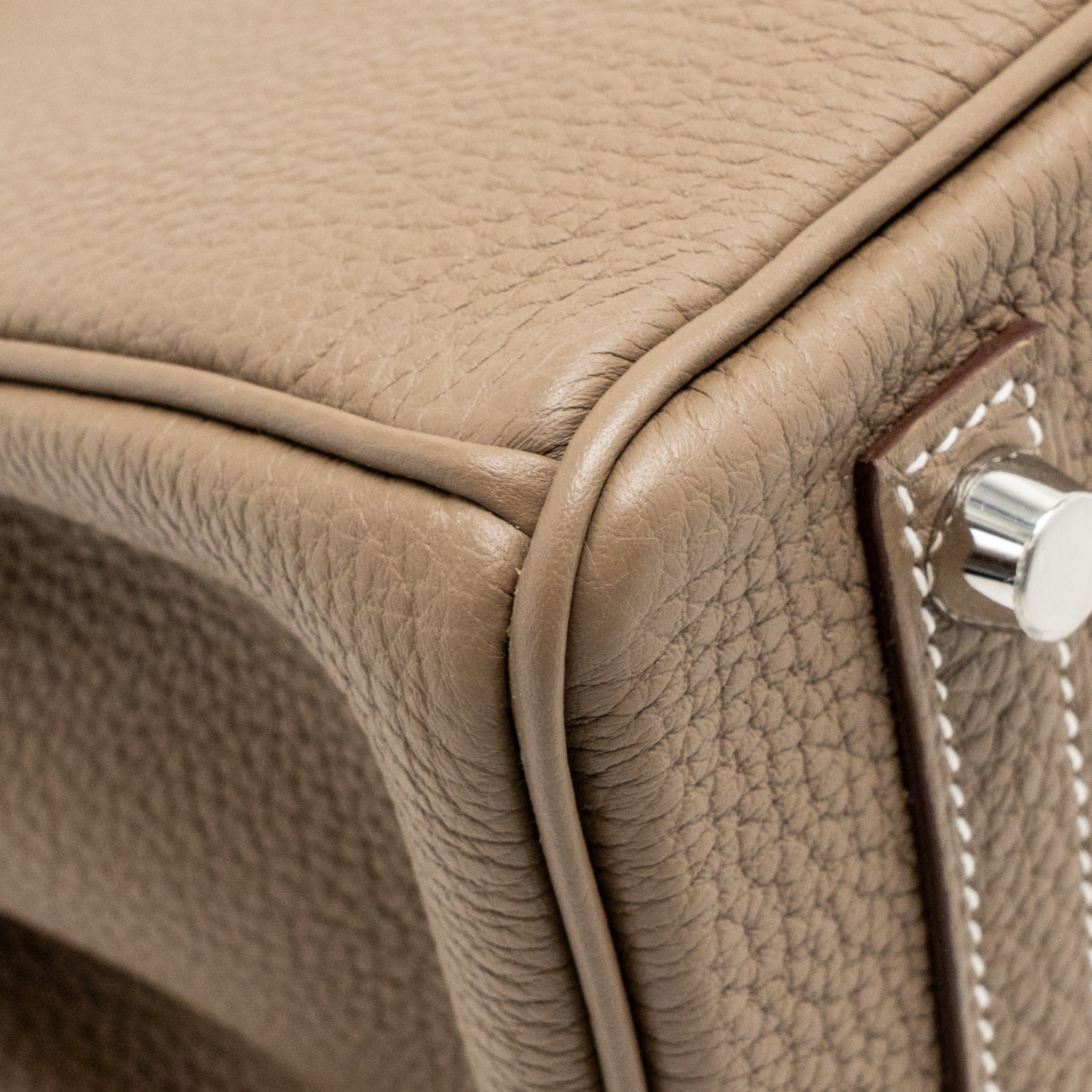 Hermes Birkin 25 Togo Etoupe SHW Stamp U - Image 11