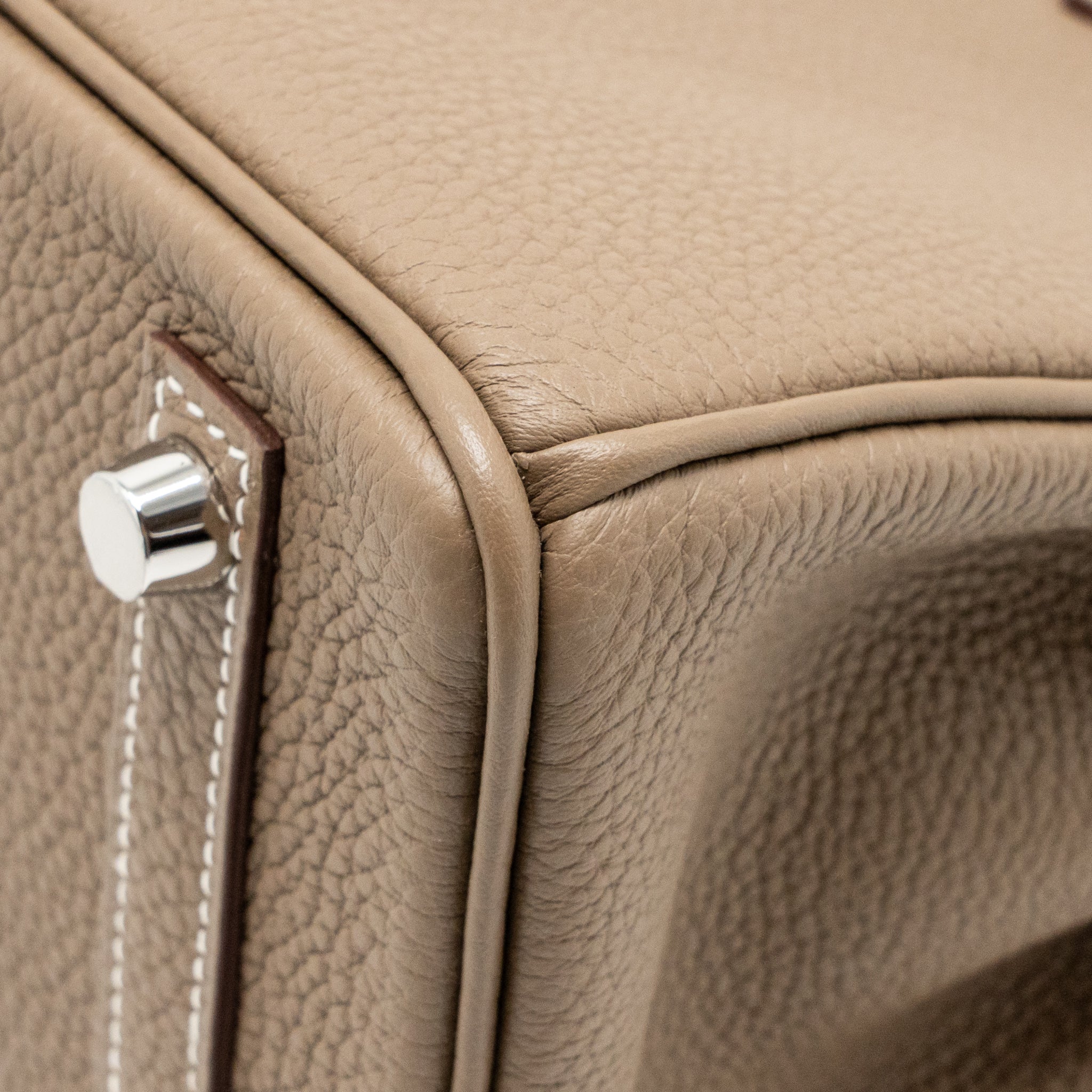 Hermes Birkin 25 Togo Etoupe SHW Stamp U - Image 12