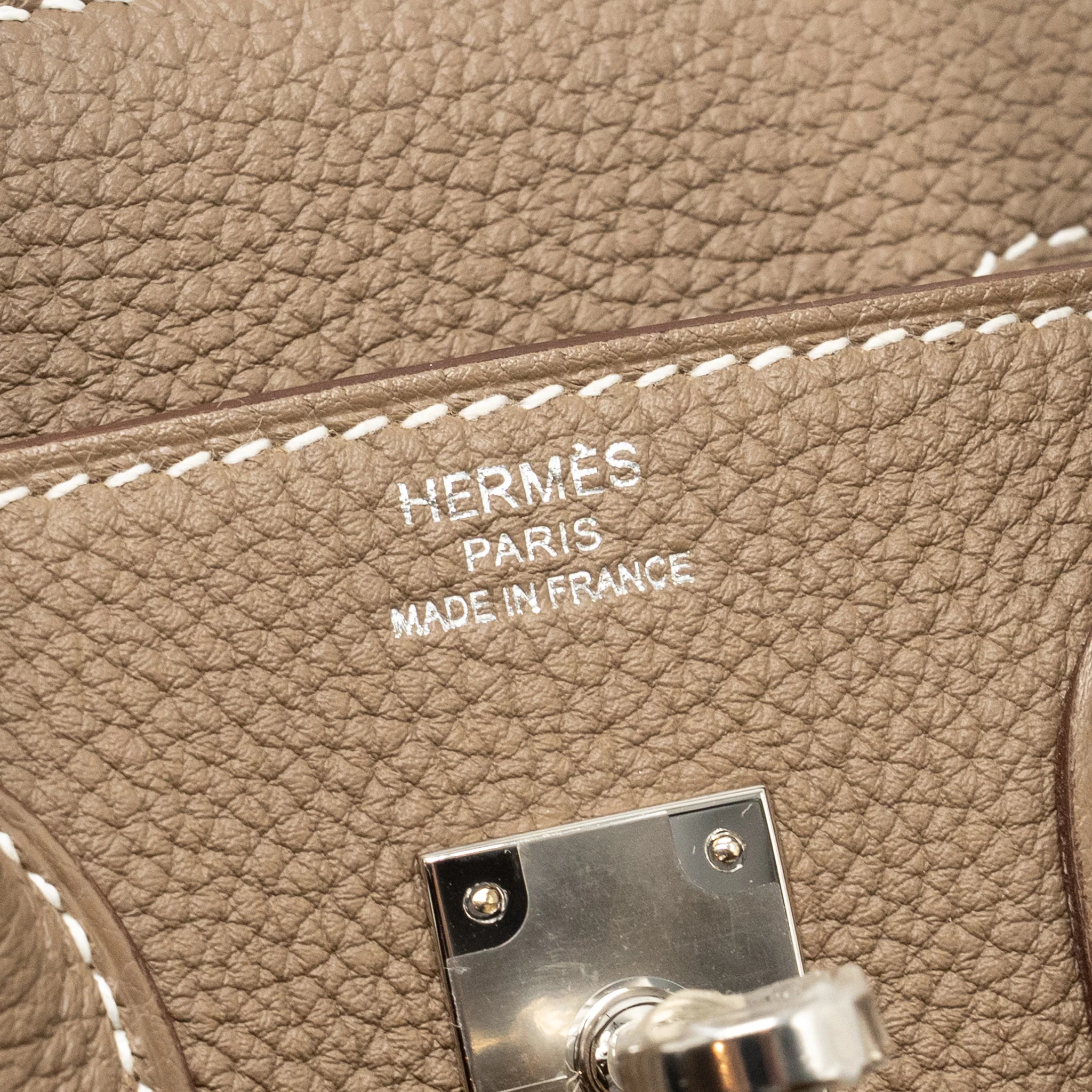 Hermes Birkin 25 Togo Etoupe SHW Stamp U - Image 15