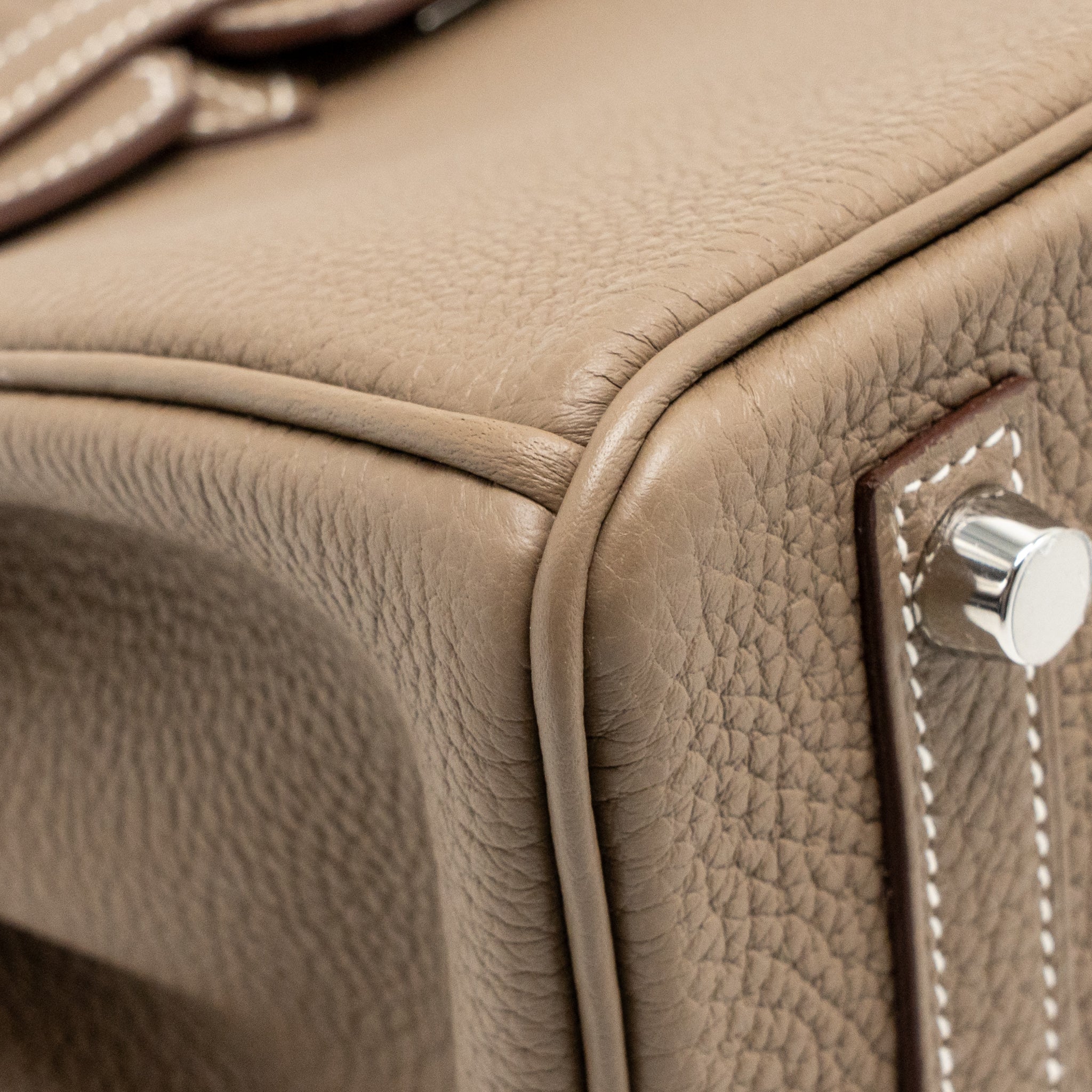 Hermes Birkin 25 Togo Etoupe SHW Stamp U - Image 9