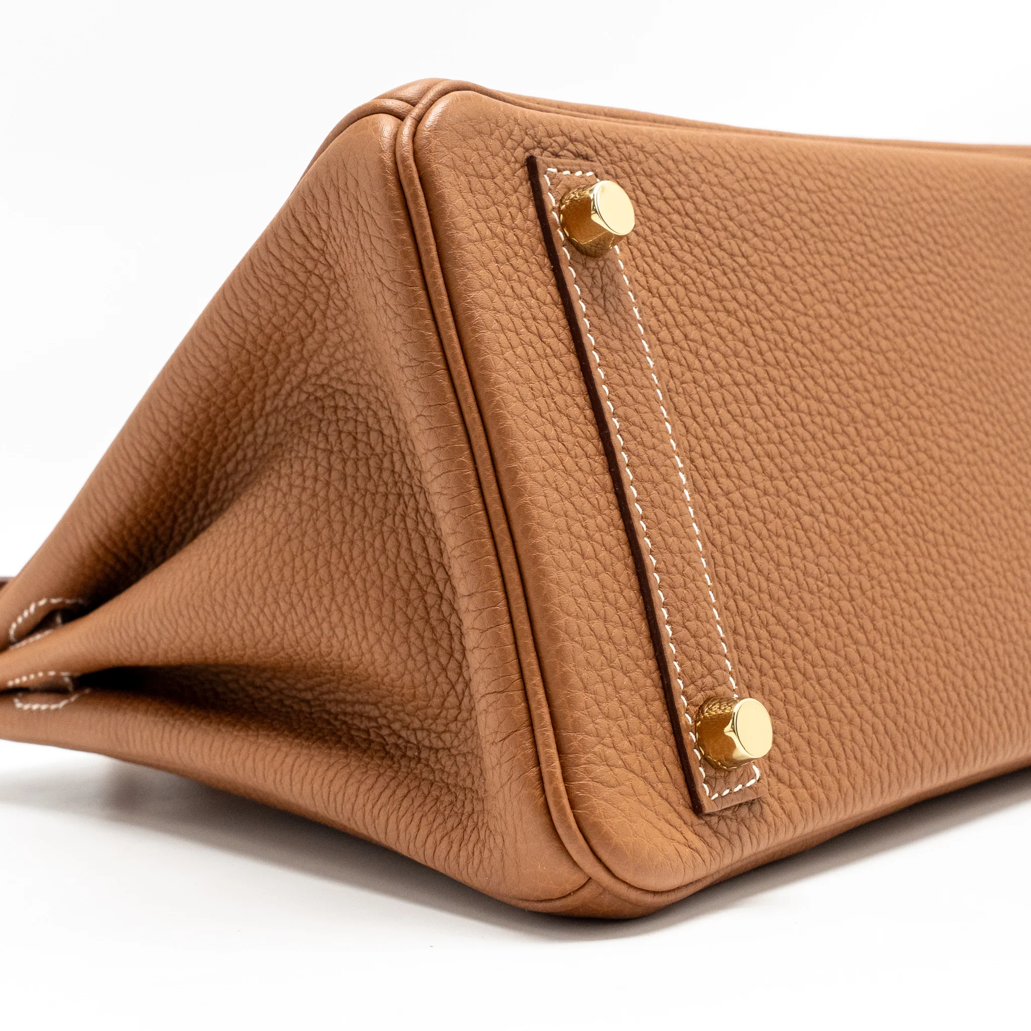 HERMES Birkin 25 Togo Gold GHW Stamp Z - Image 6