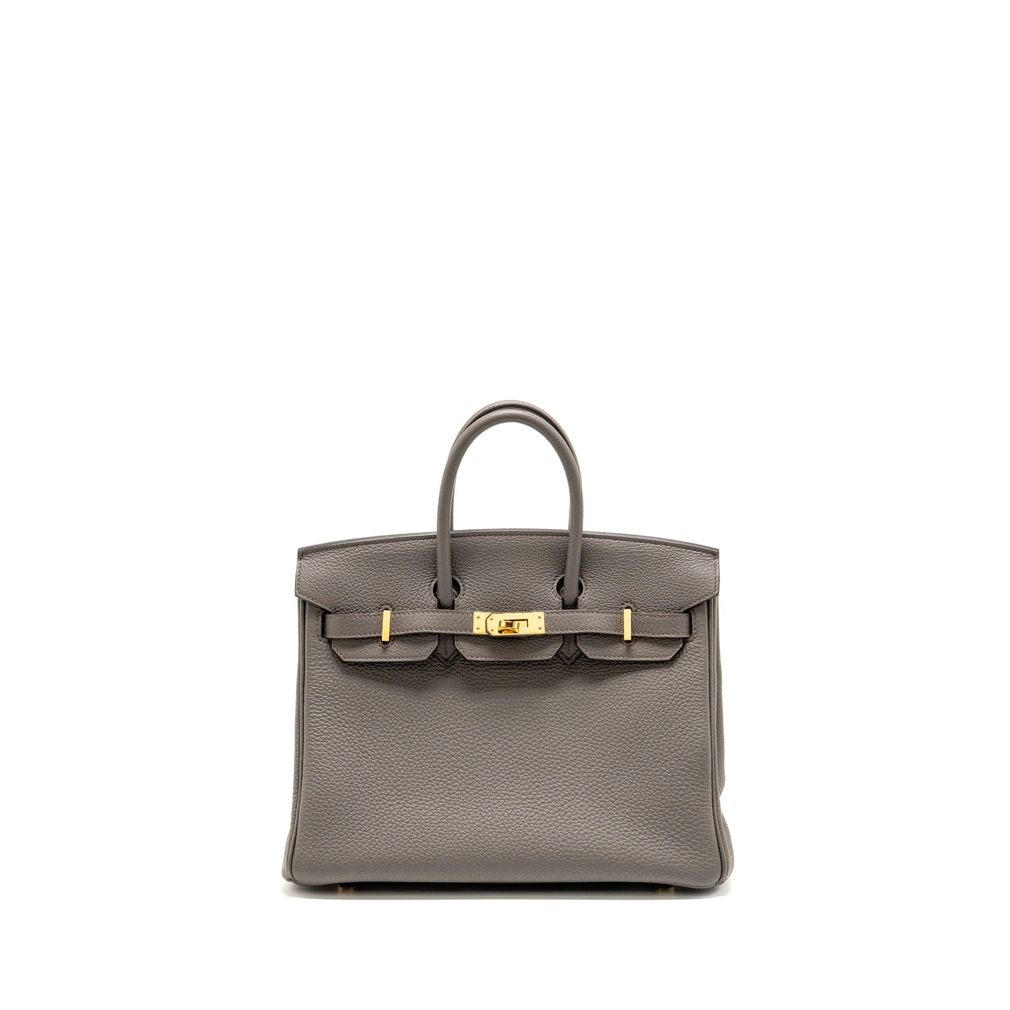 Hermes Birkin 25 Togo Gris Etain GHW Stamp U