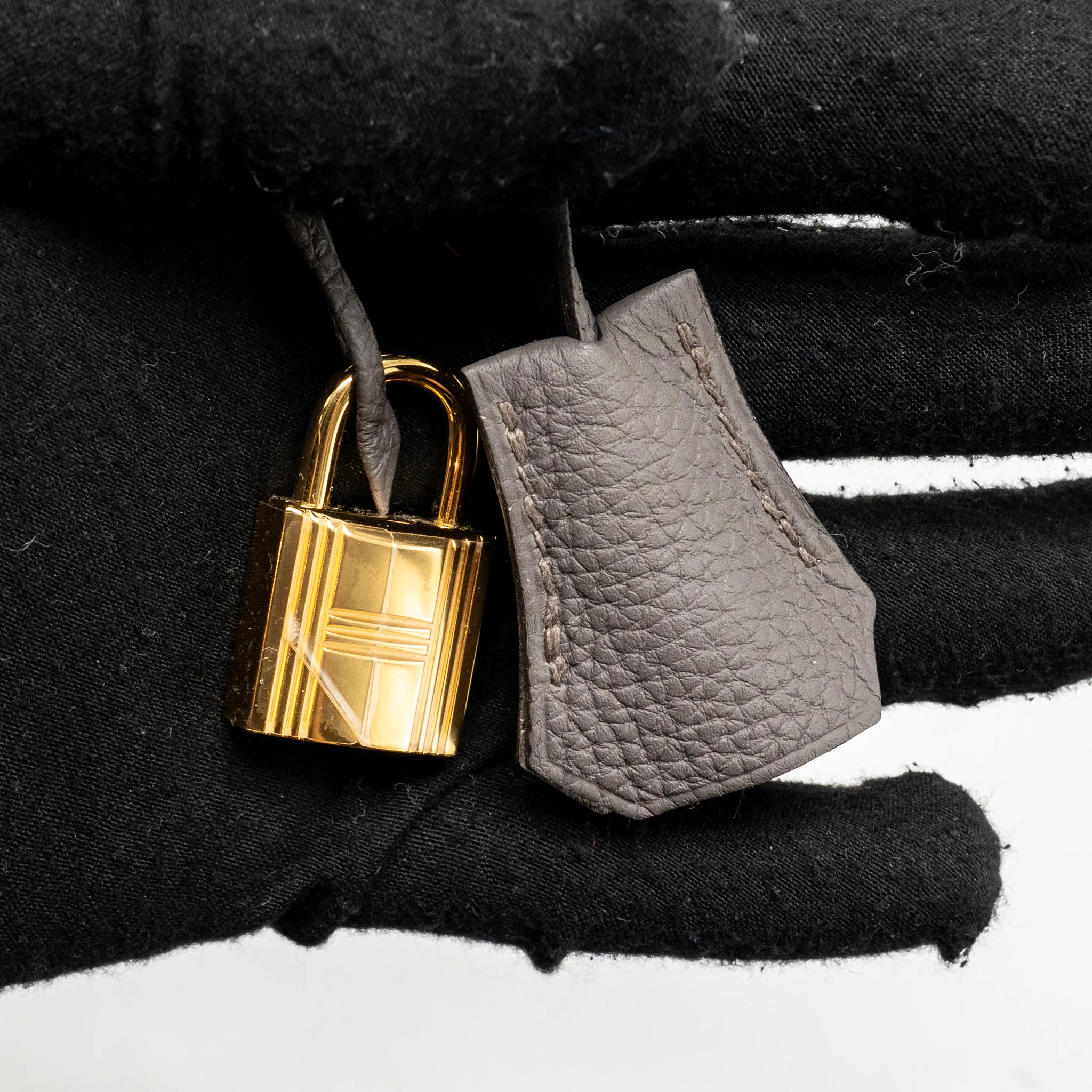 Hermes birkin 25 togo gris etain GHW stamp Y - Image 18