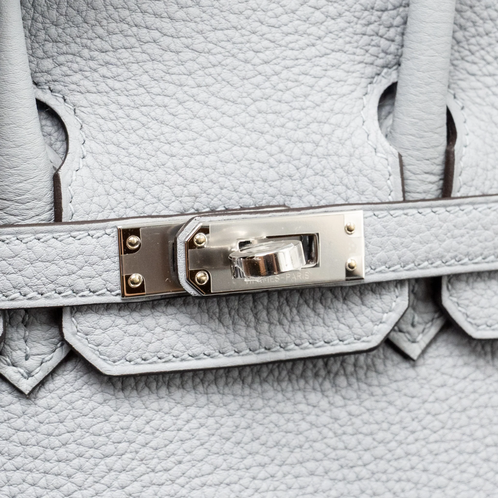 Hermes Birkin 25 Togo Gris Pantin SHW Stamp K - Image 14
