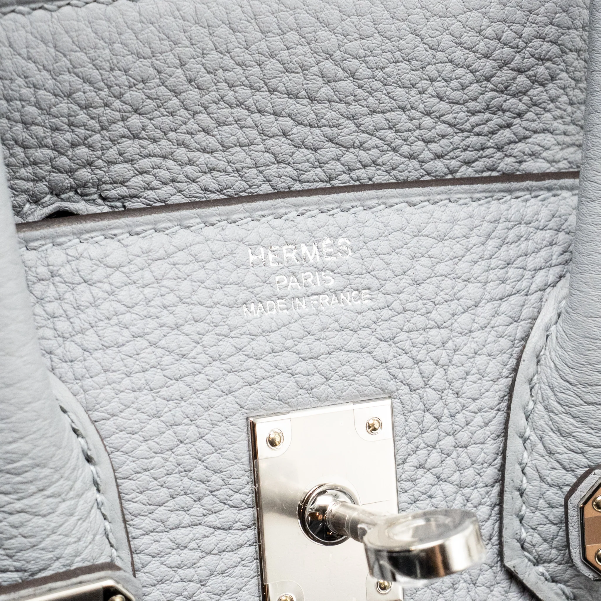 Hermes Birkin 25 Togo Gris Pantin SHW Stamp K - Image 15