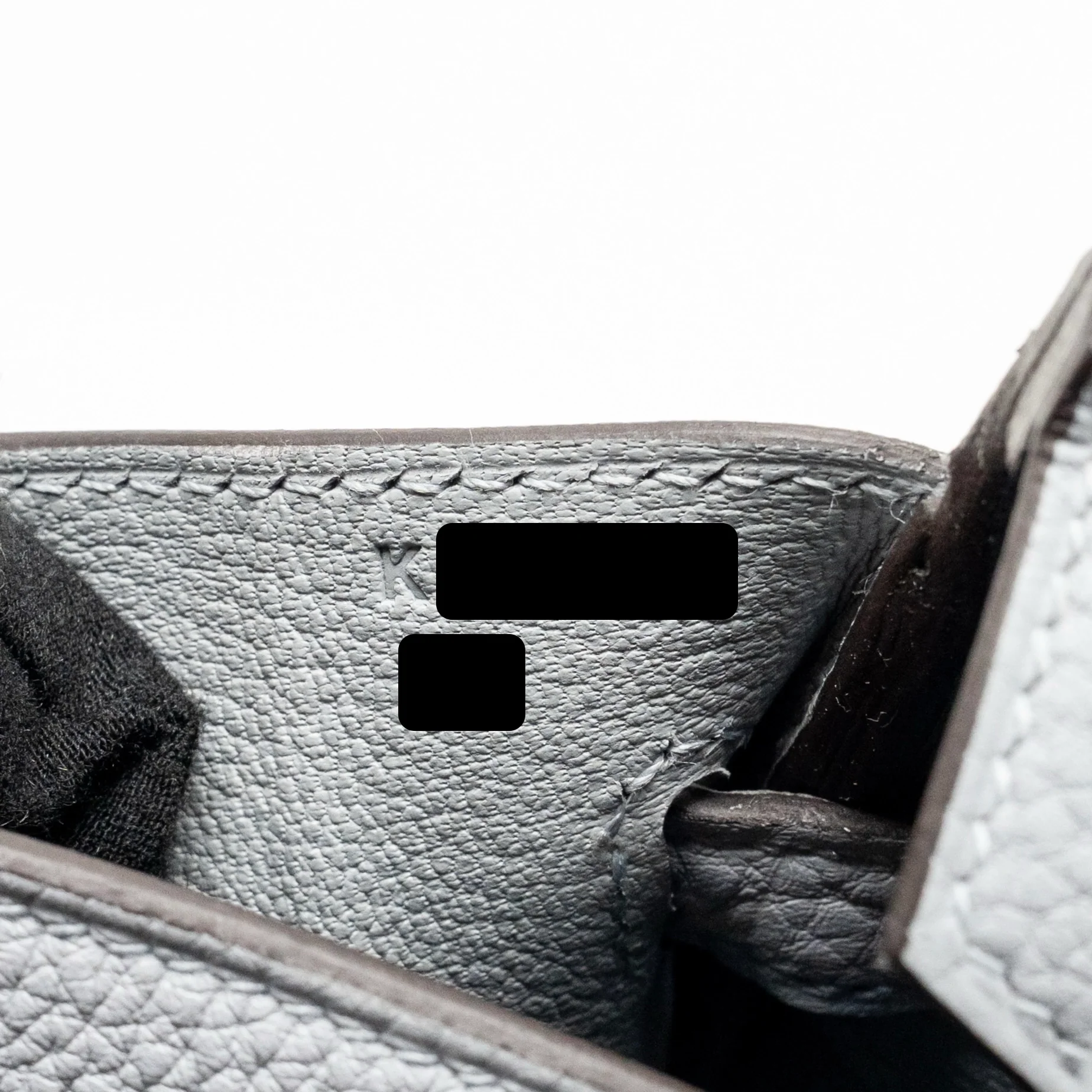 Hermes Birkin 25 Togo Gris Pantin SHW Stamp K - Image 17