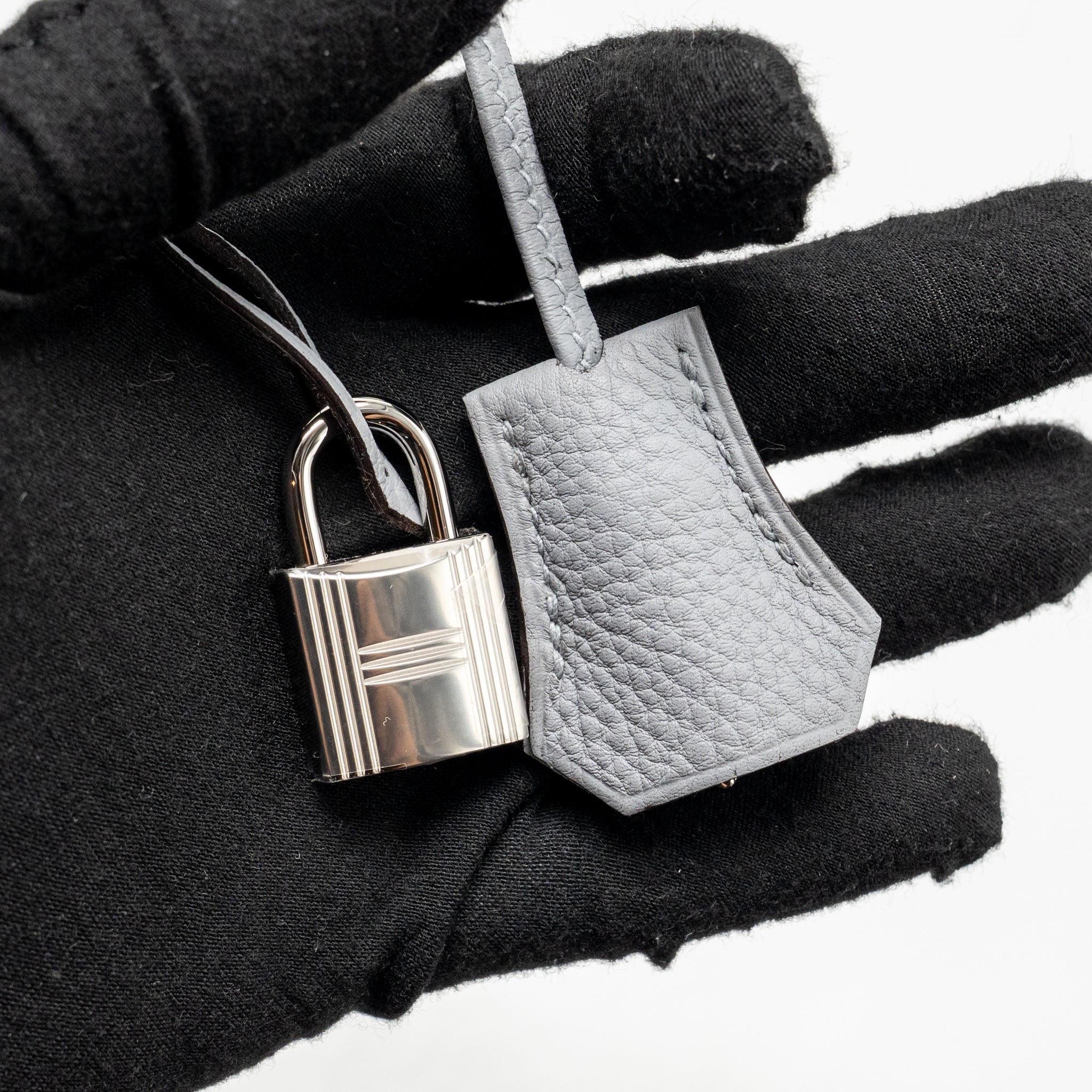 Hermes Birkin 25 Togo Gris Pantin SHW Stamp K - Image 18