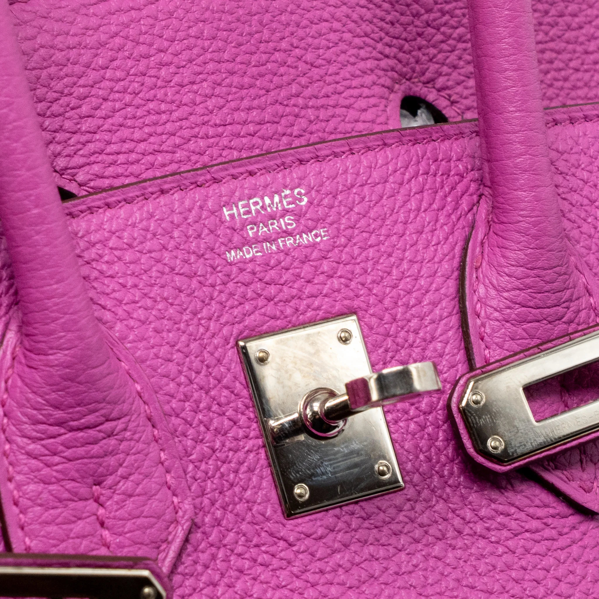 Hermes Birkin 25 Togo Magnolia SHW Stamp C - Image 16
