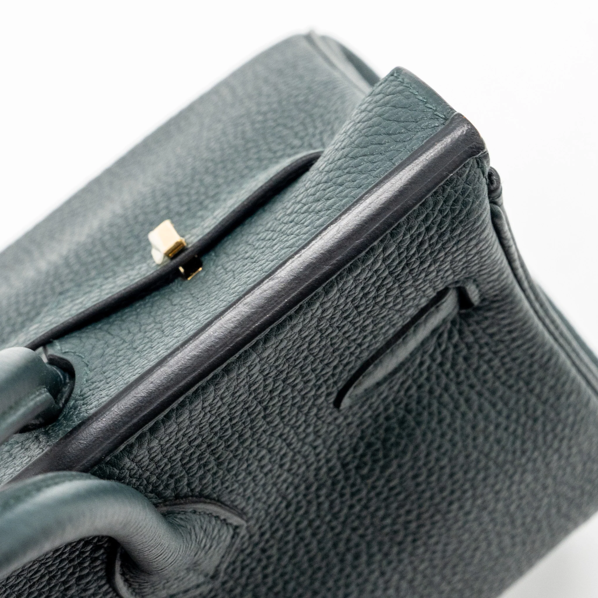 Hermes Birkin 25 Togo Vert Cypres GHW Stamp U - Image 15