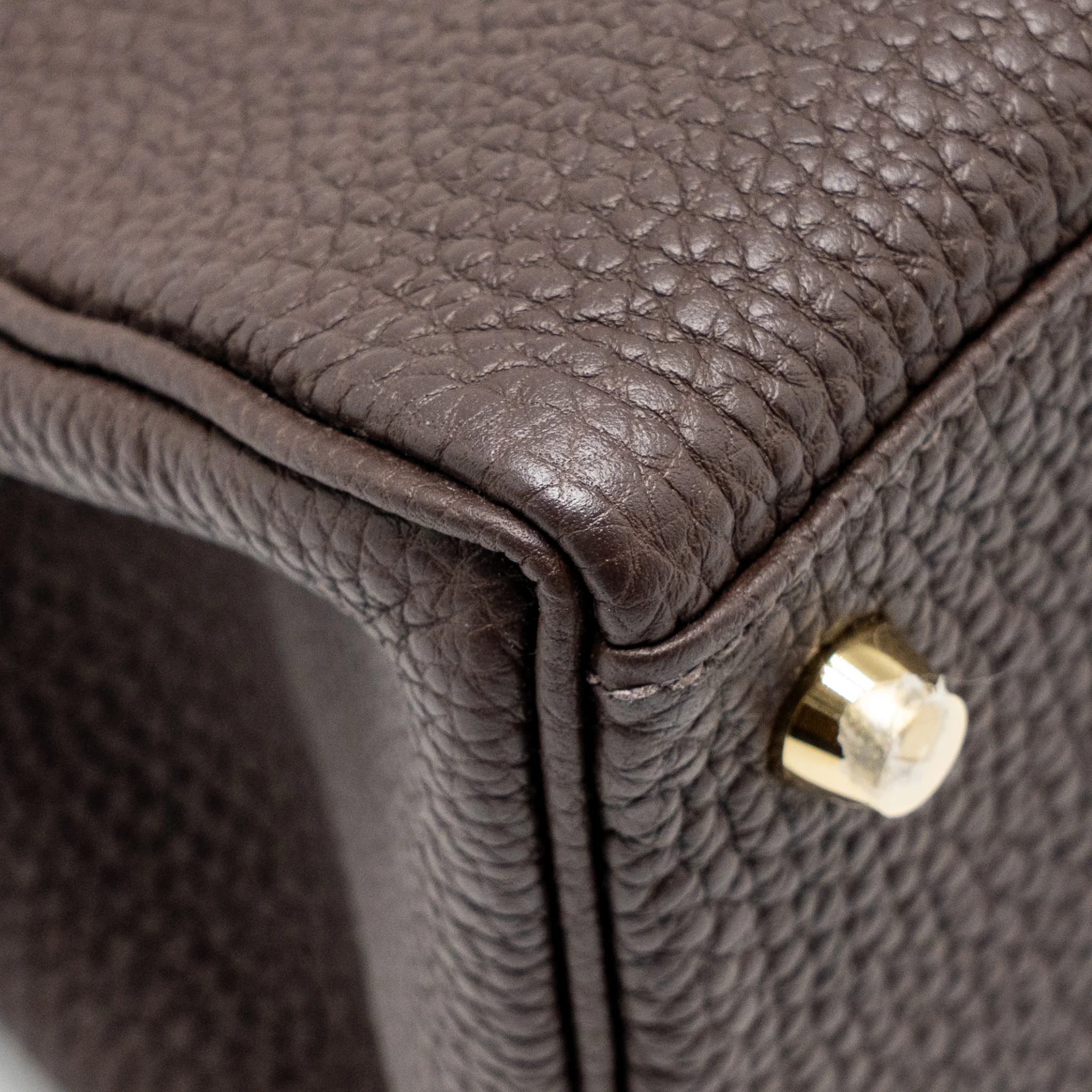 Hermes Kelly 28 Togo Chocolate GHW Stamp Y - Image 10
