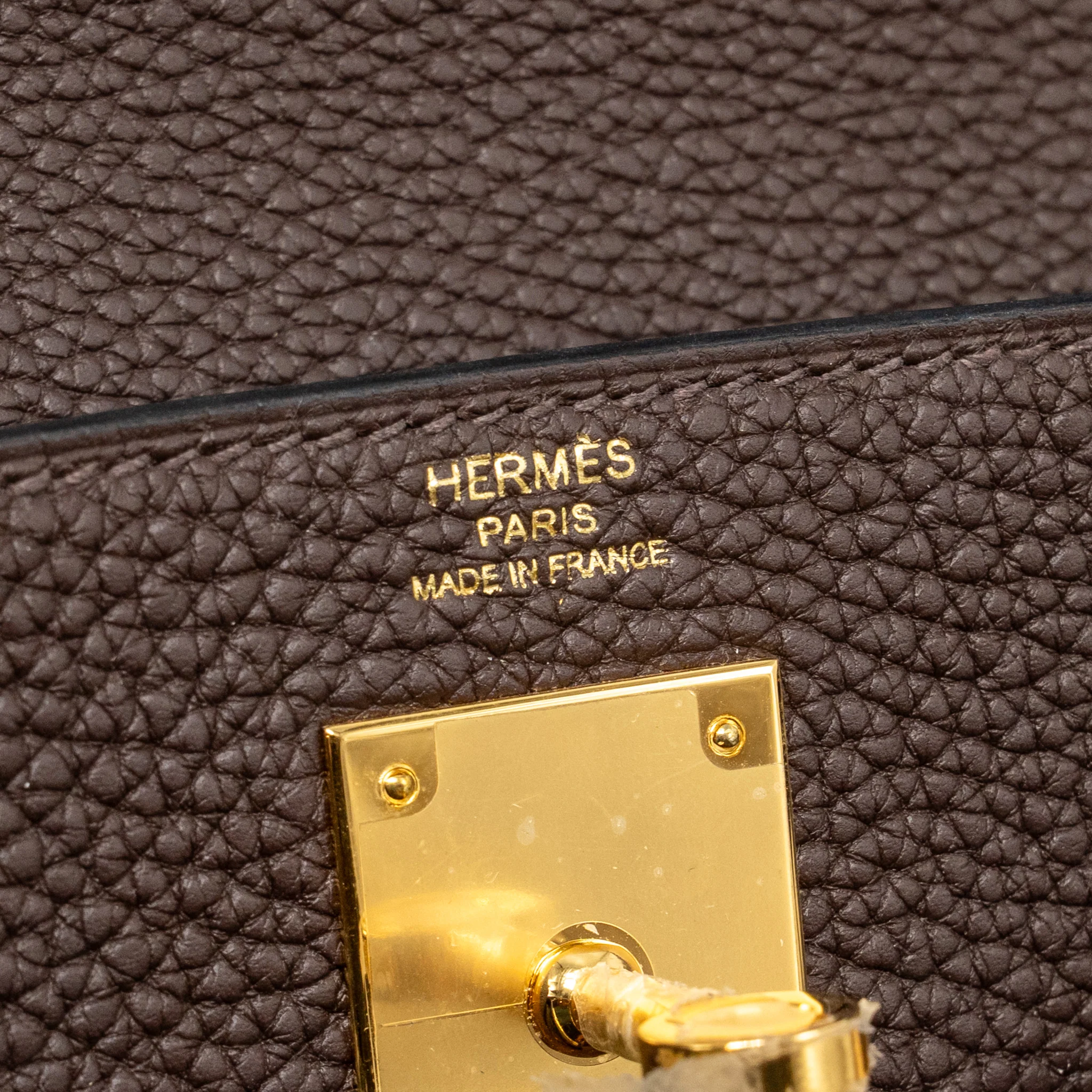 Hermes Kelly 28 Togo Chocolate GHW Stamp Y - Image 14