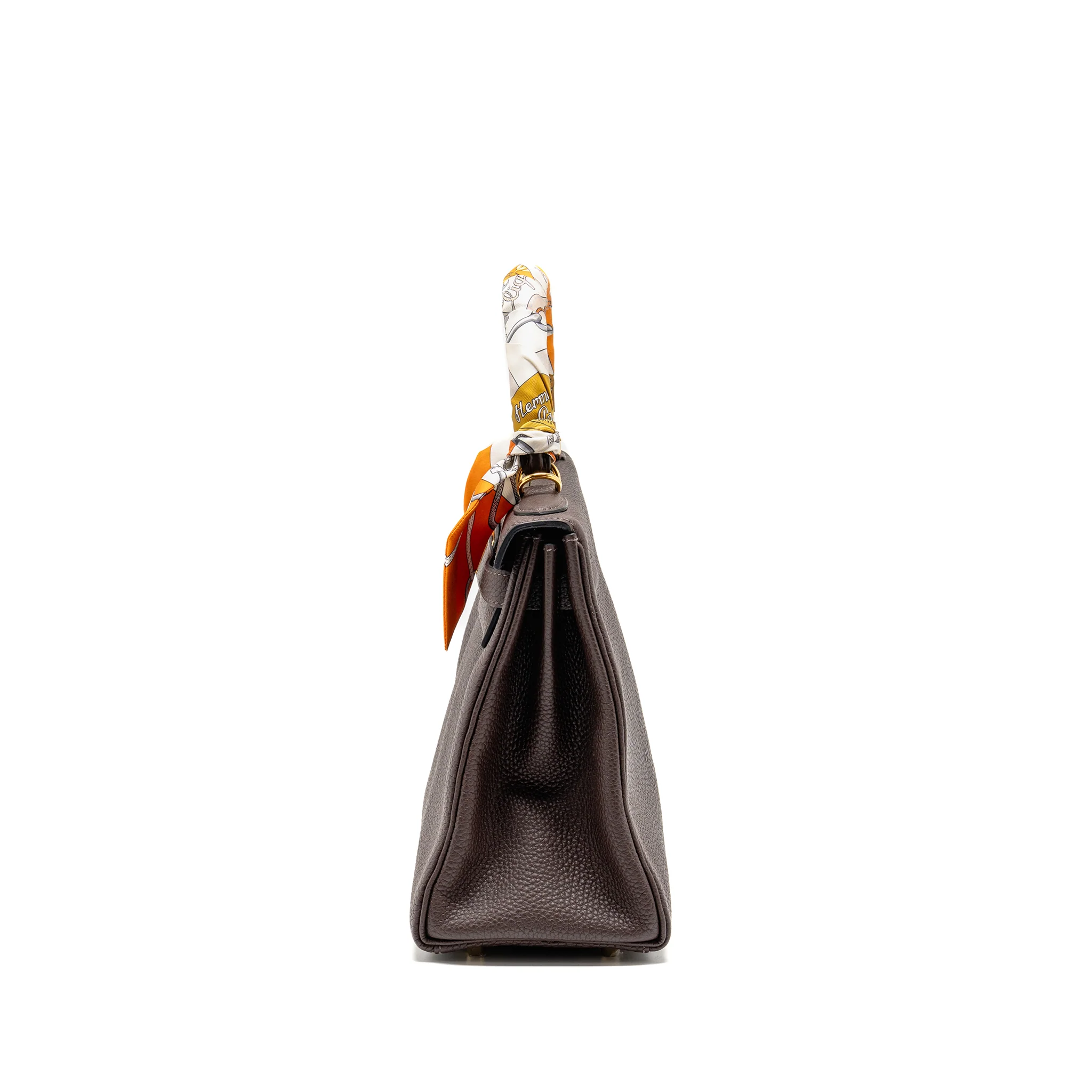 Hermes Kelly 28 Togo Chocolate GHW Stamp Y - Image 4