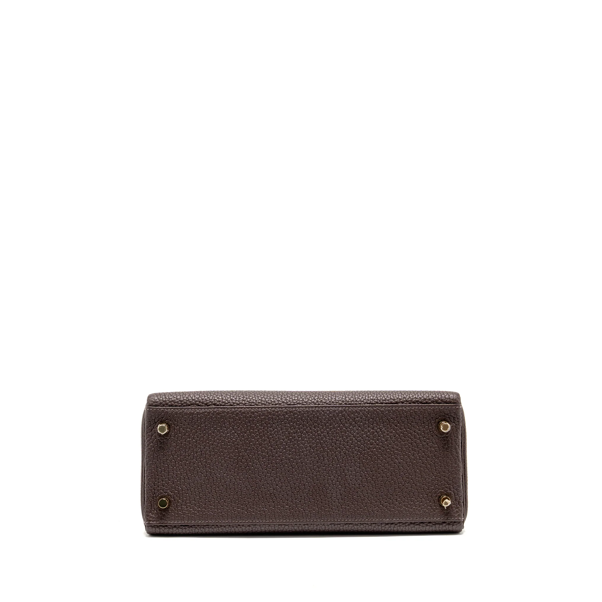 Hermes Kelly 28 Togo Chocolate GHW Stamp Y - Image 5