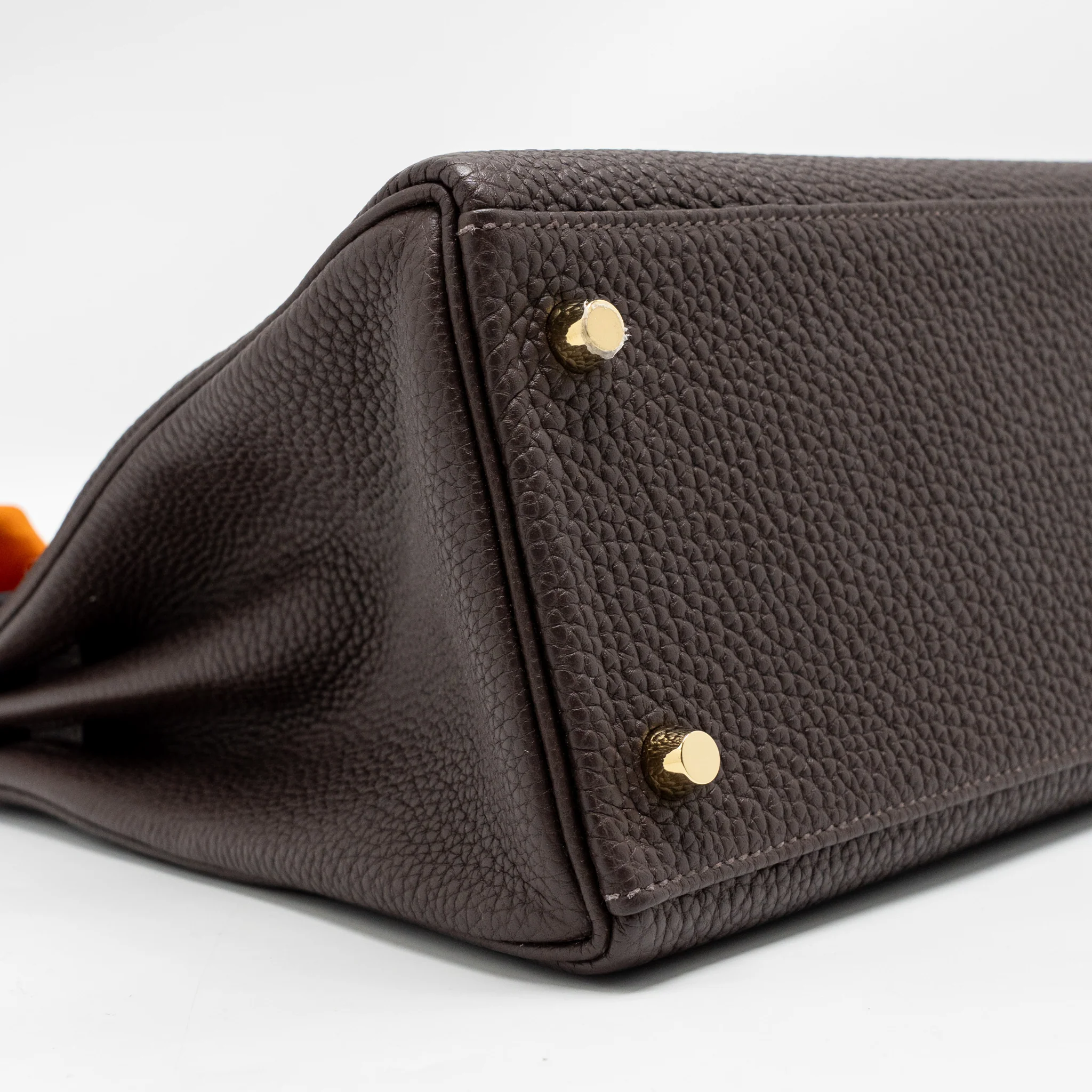 Hermes Kelly 28 Togo Chocolate GHW Stamp Y - Image 6