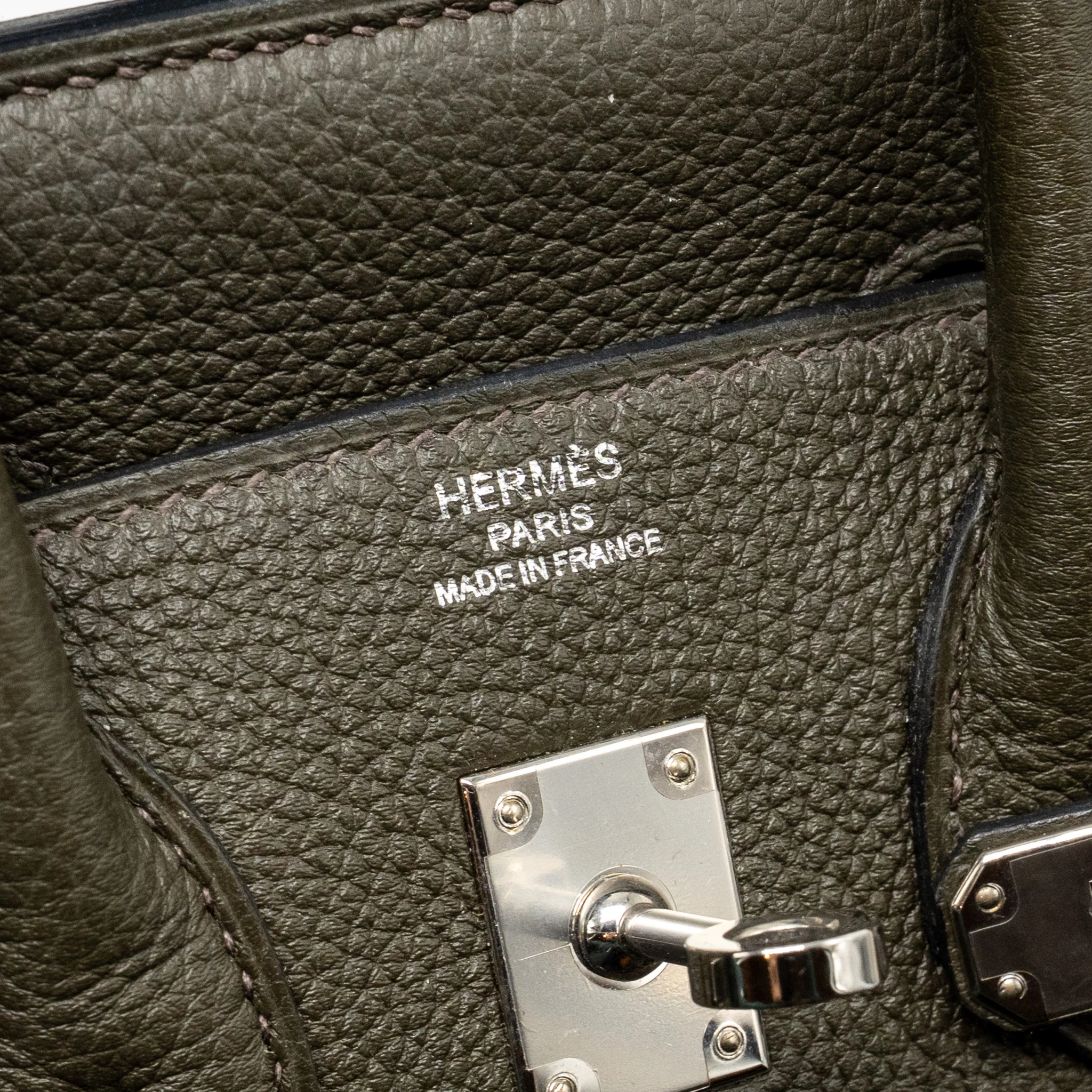 Hermes Birkin 25 togo Vert de Gris SHW stamp Y - Image 16