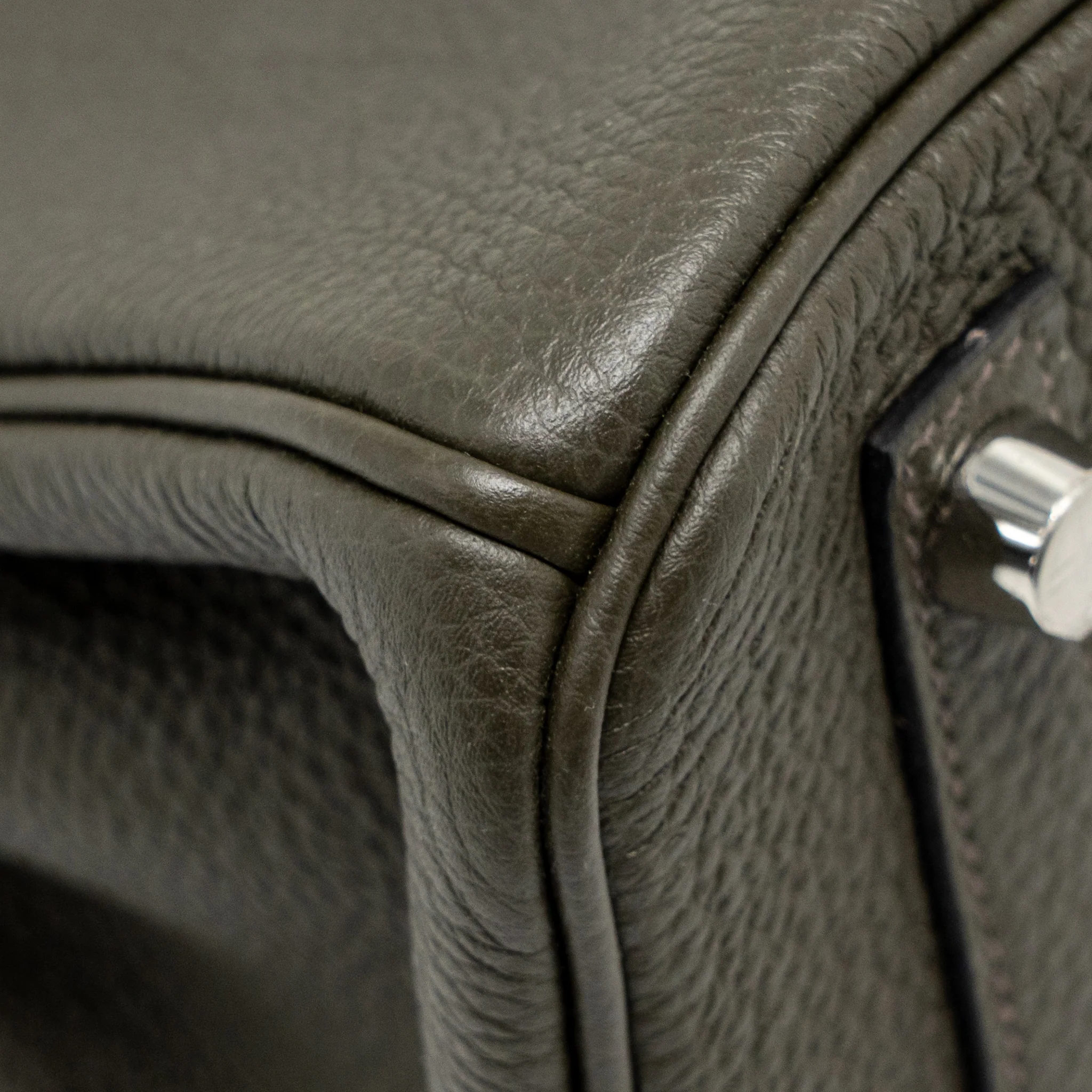 Hermes Birkin 25 togo Vert de Gris SHW stamp Y - Image 8