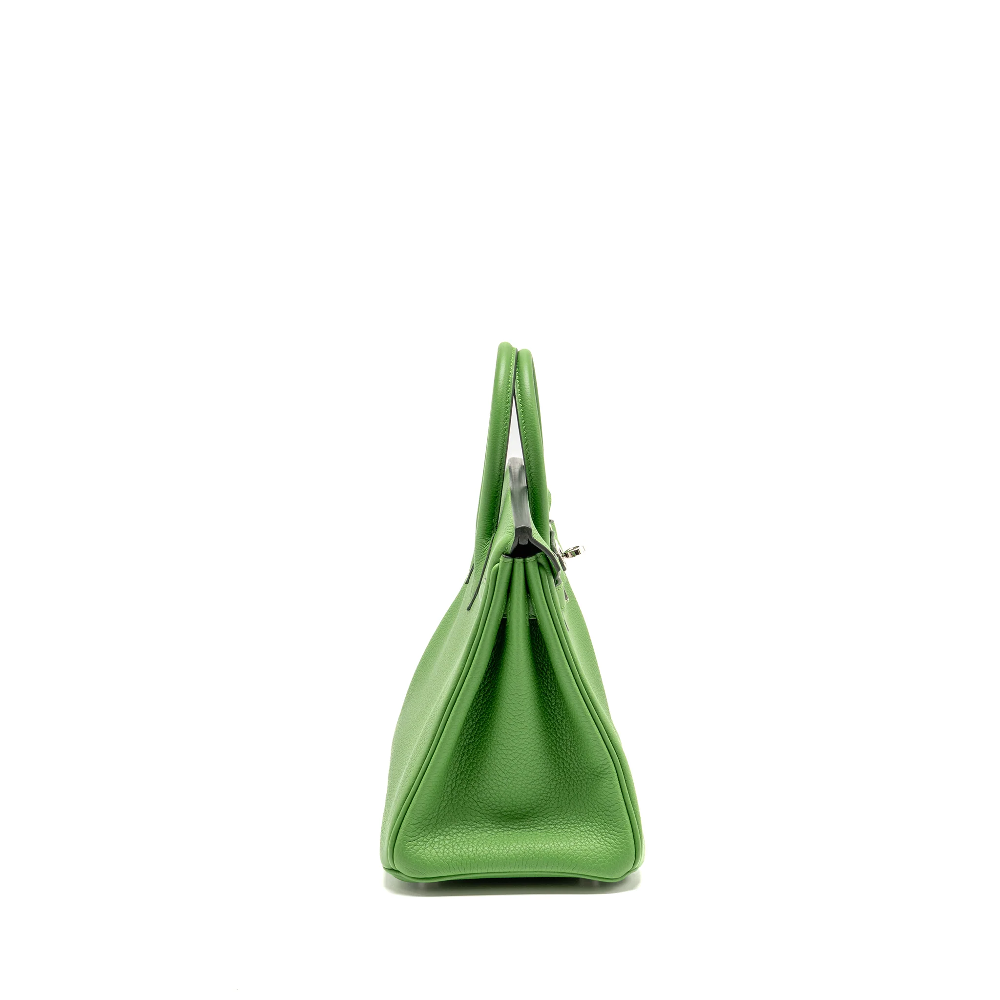 Hermes Birkin 25 Togo Vert Yucca SHW Stamp B - Image 3