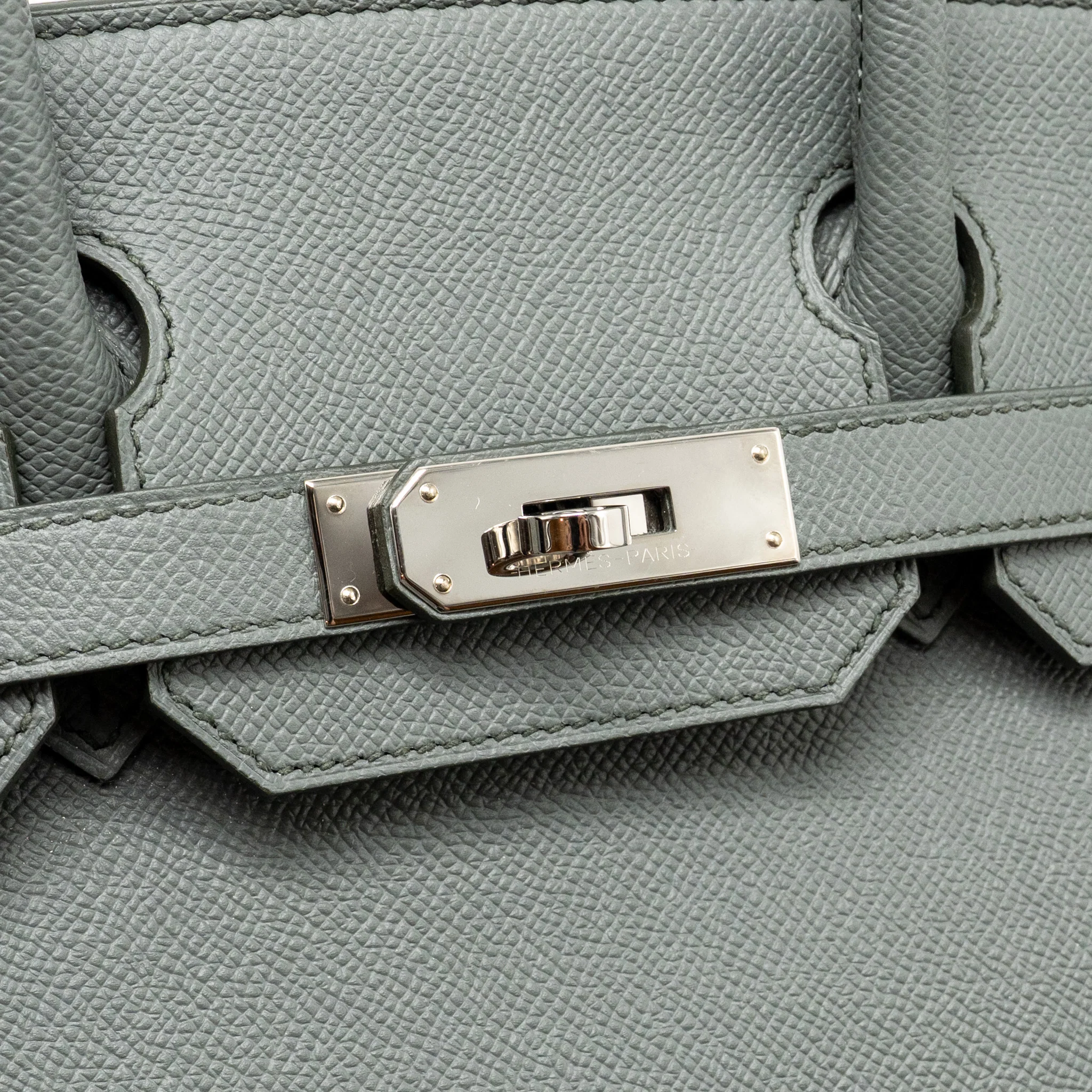Hermes Birkin 30 Epsom Vert Amande SHW Stamp Y - Image 14