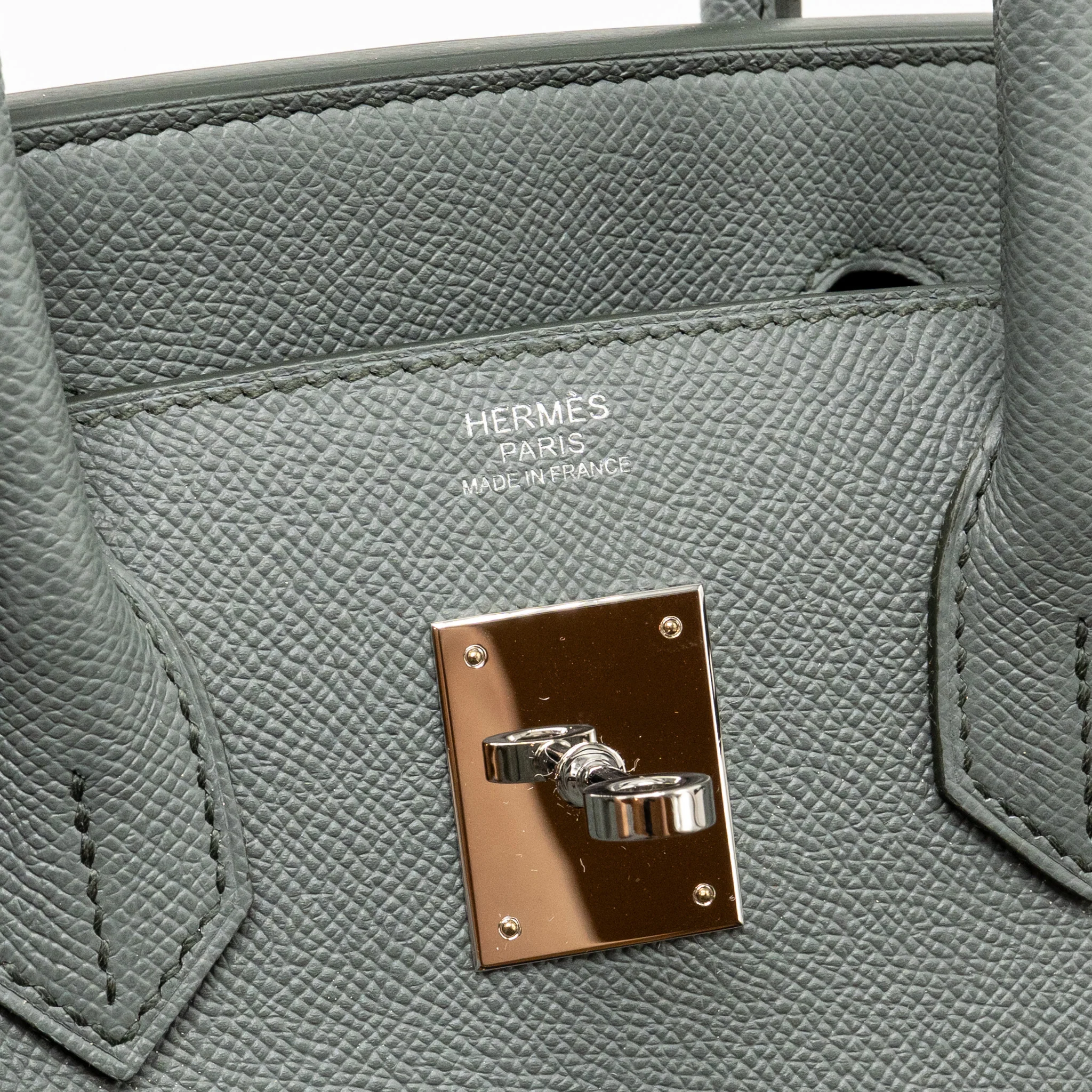 Hermes Birkin 30 Epsom Vert Amande SHW Stamp Y - Image 15