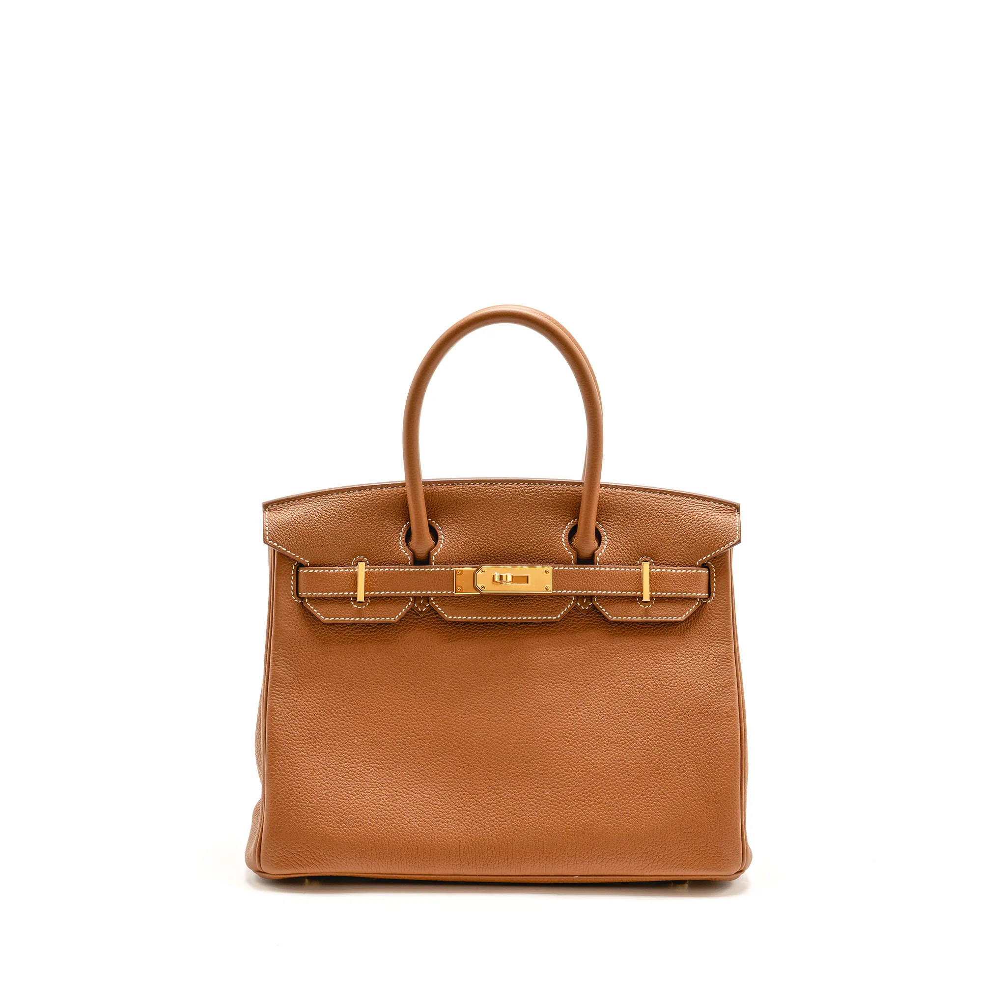 Hermes birkin 30 togo gold GHW stamp B
