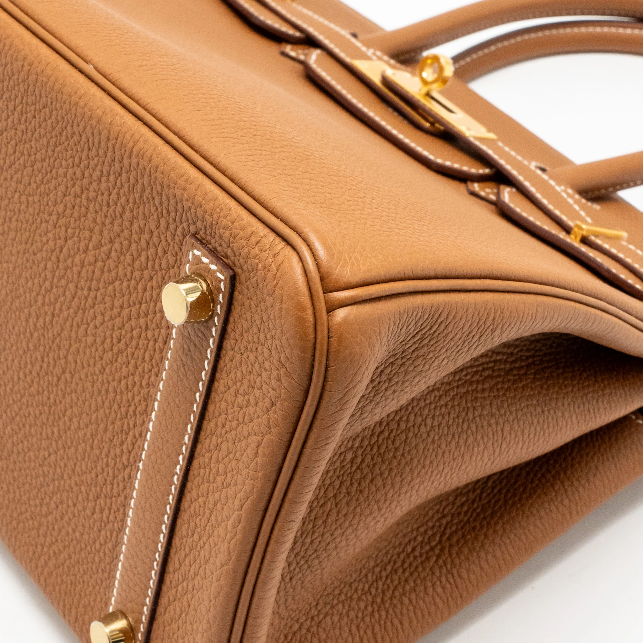 Hermes birkin 30 togo gold GHW stamp B - Image 10